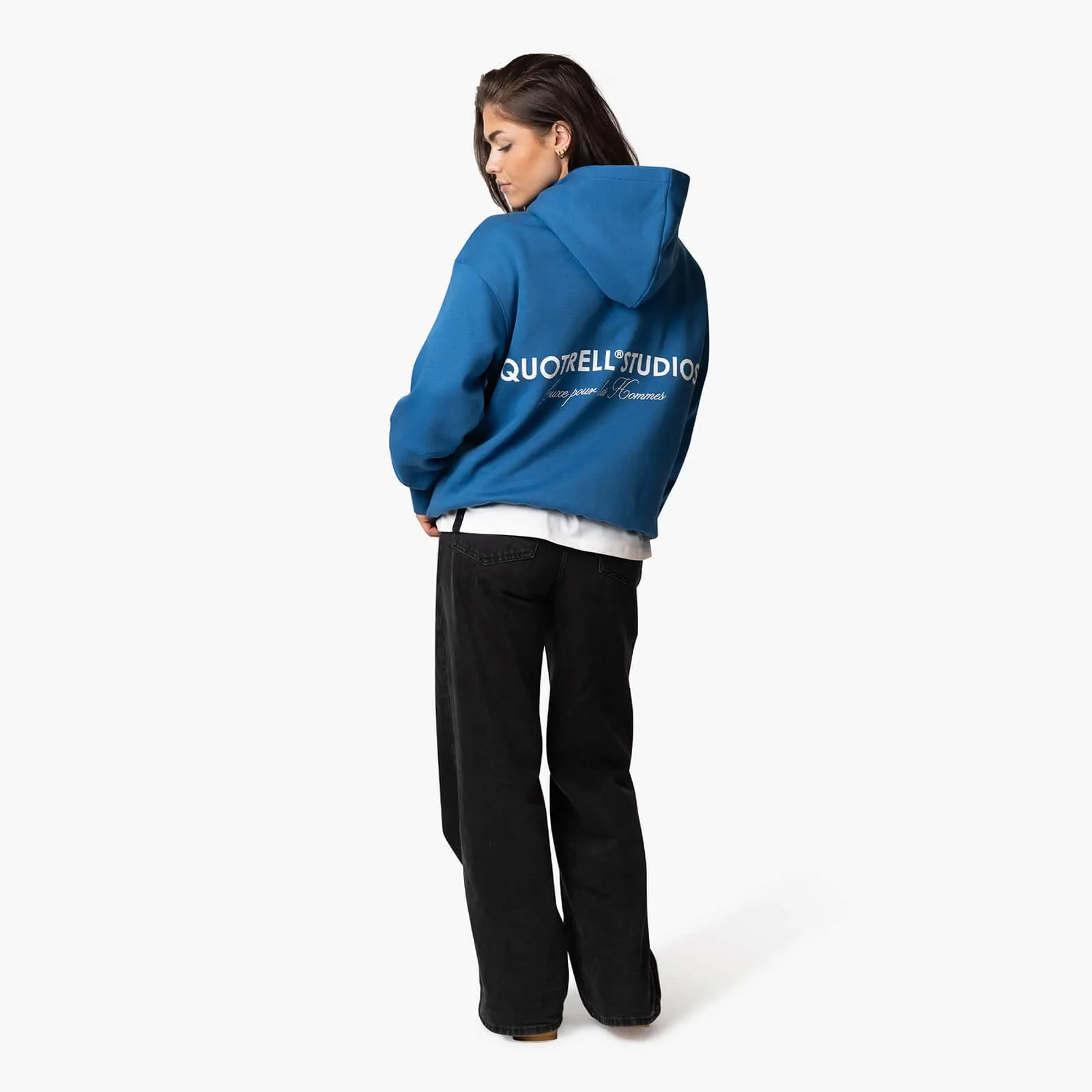 STUDIOS HOODIE | COBALT/WHITE