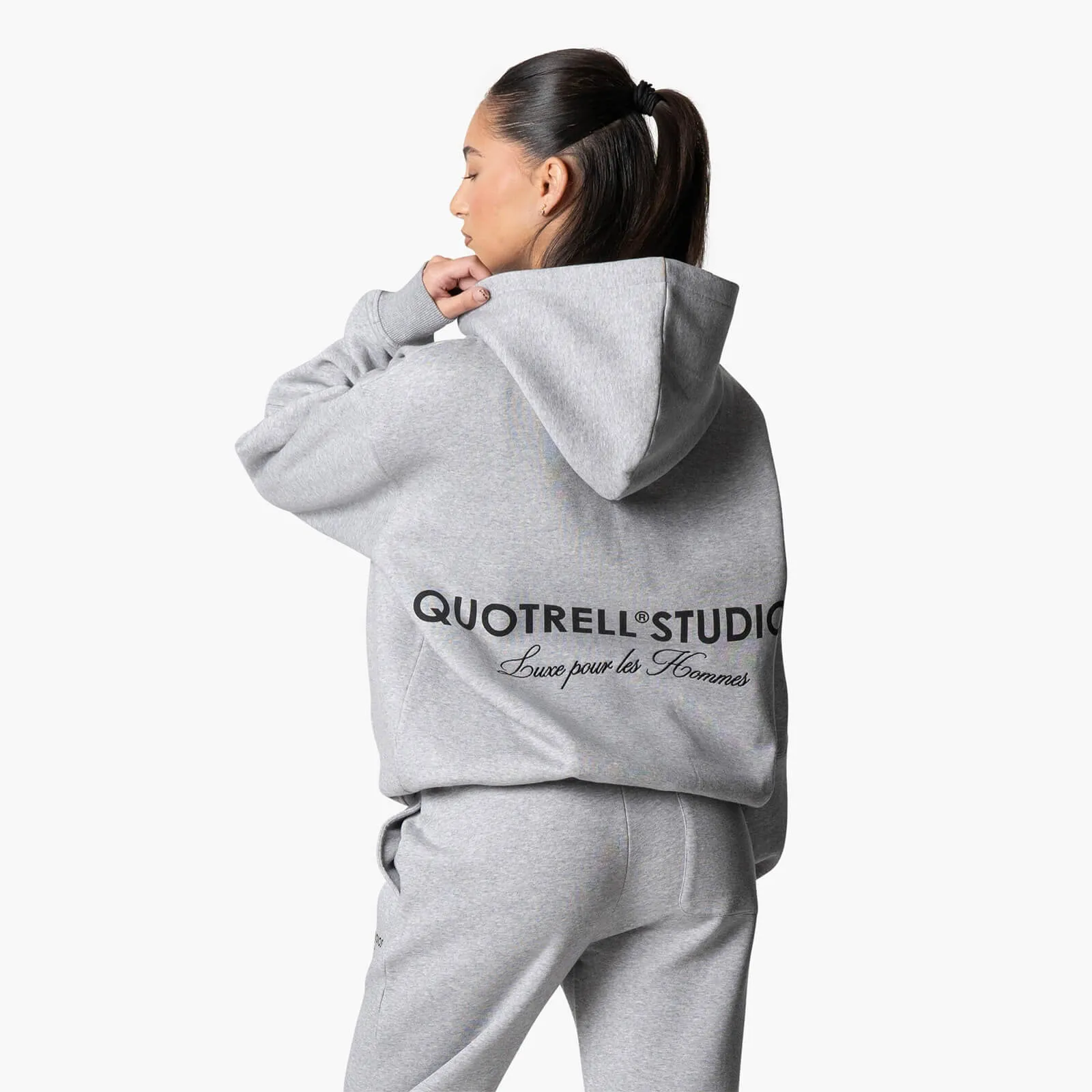 STUDIOS HOODIE | GREY MELEE/BLACK