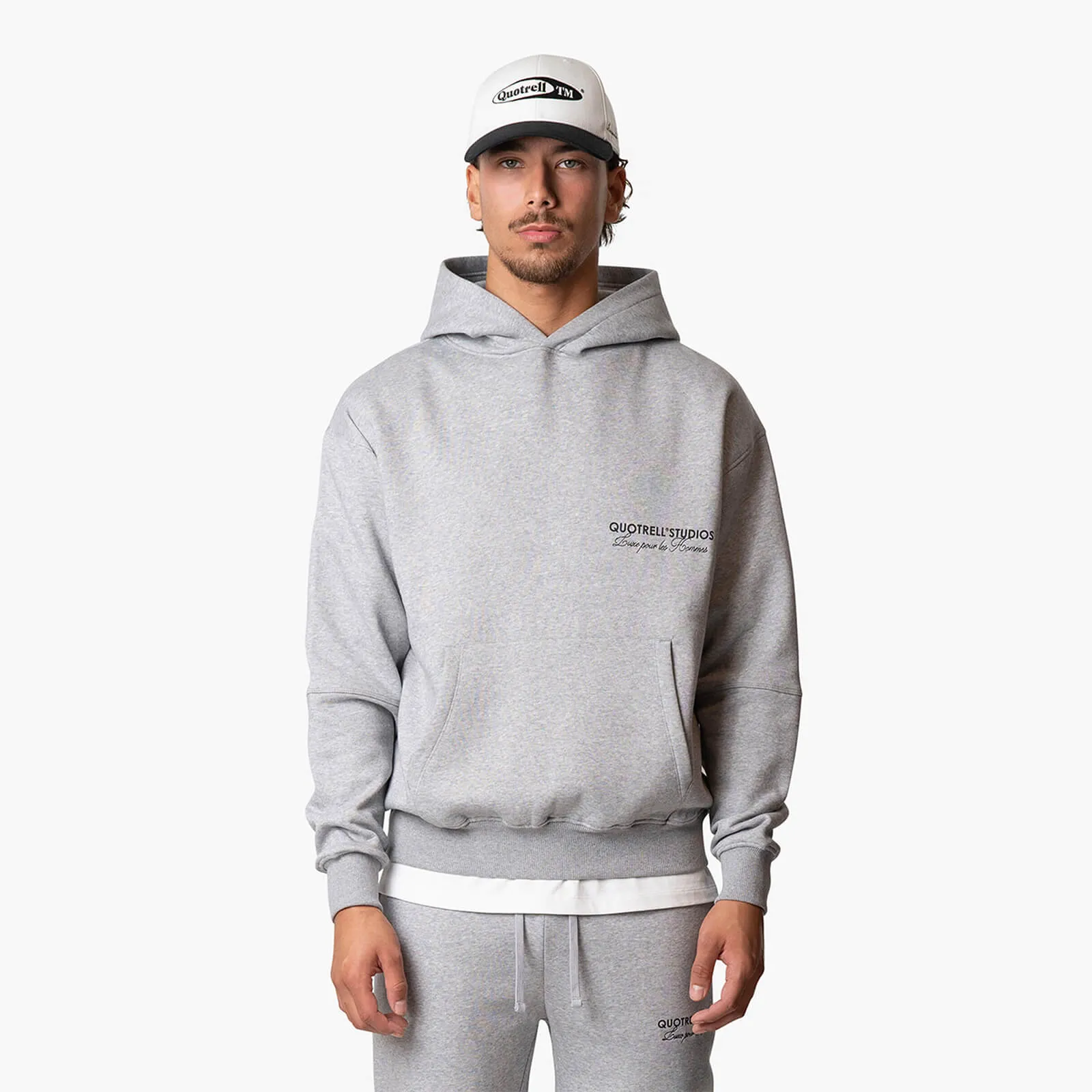 STUDIOS HOODIE | GREY MELEE/BLACK