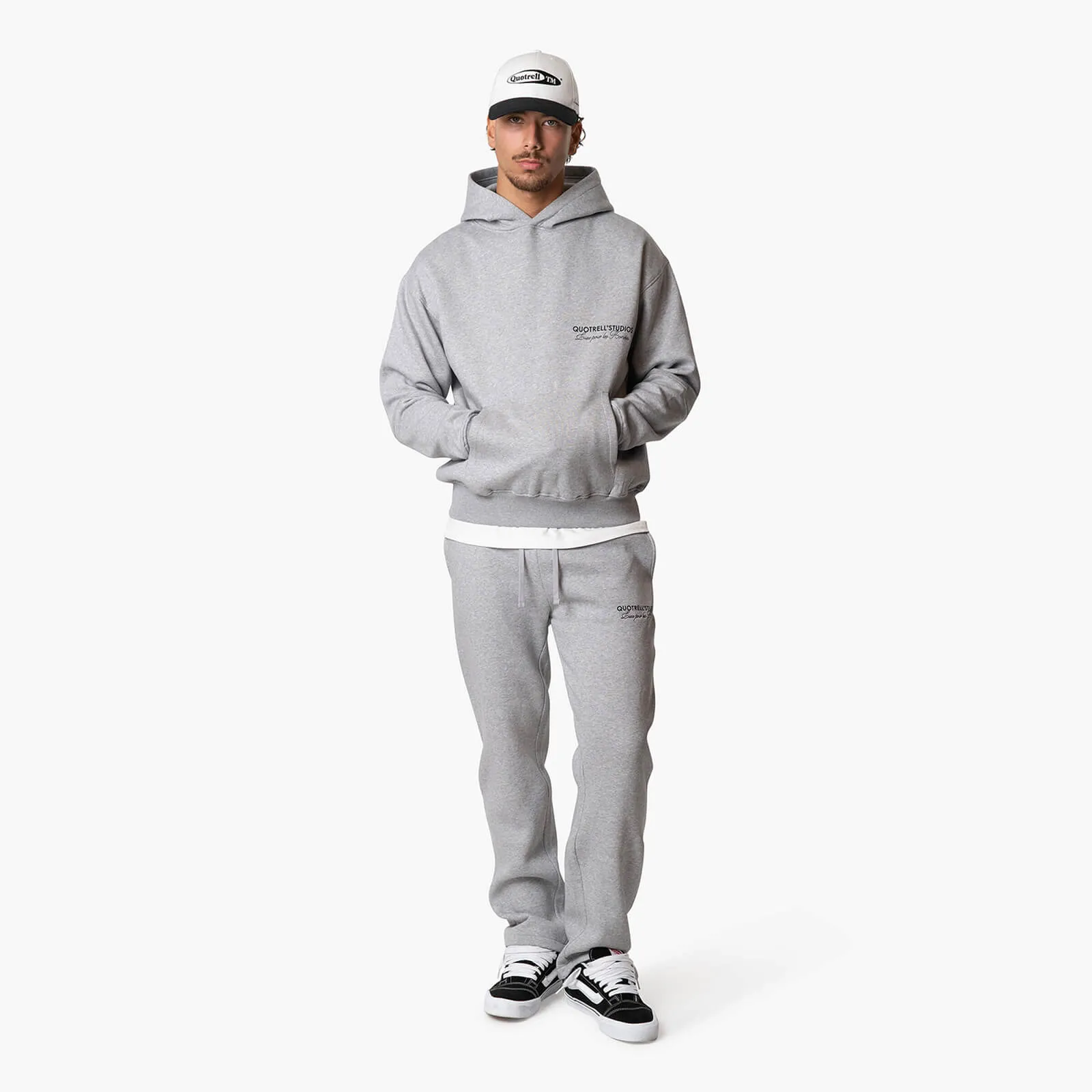 STUDIOS HOODIE | GREY MELEE/BLACK