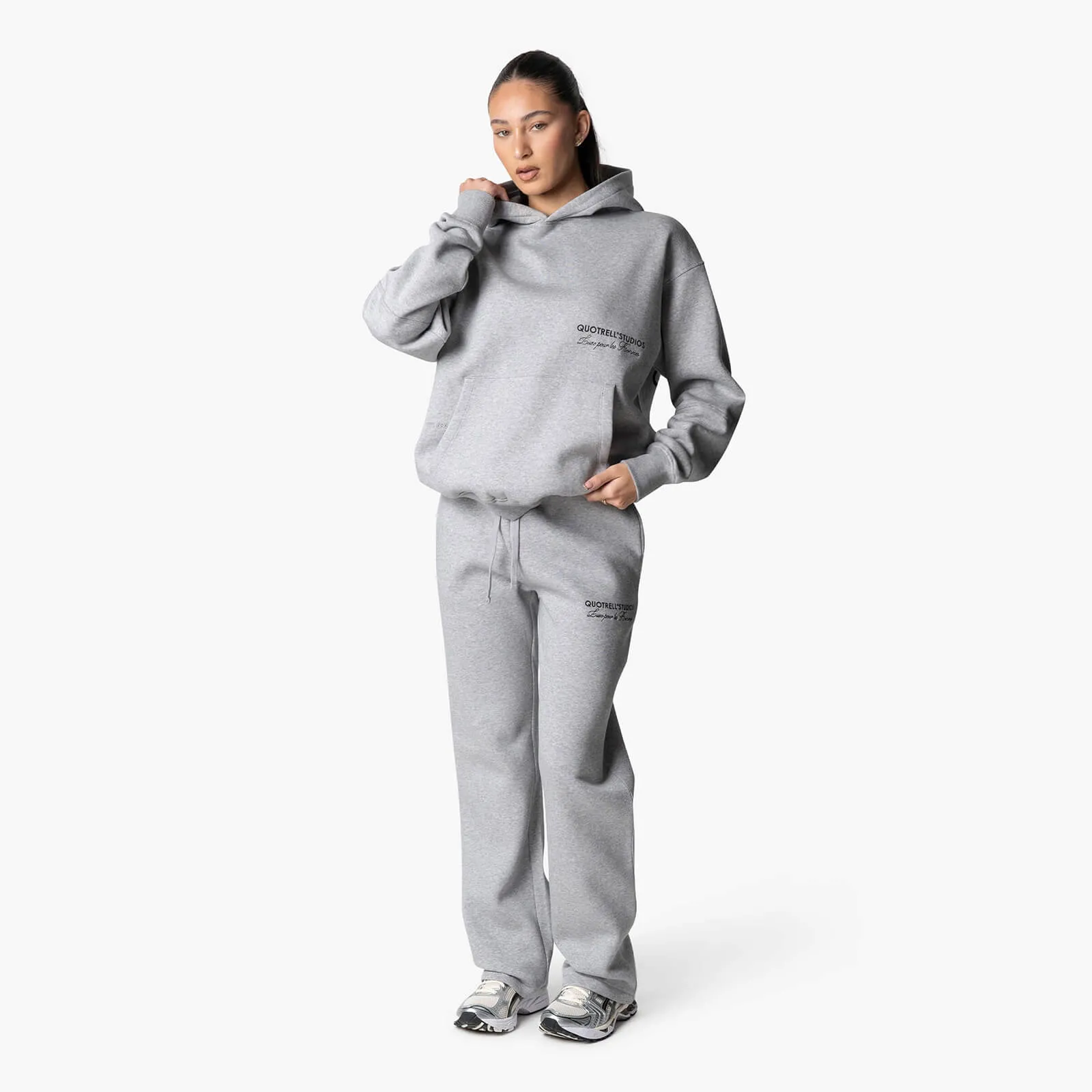 STUDIOS HOODIE | GREY MELEE/BLACK