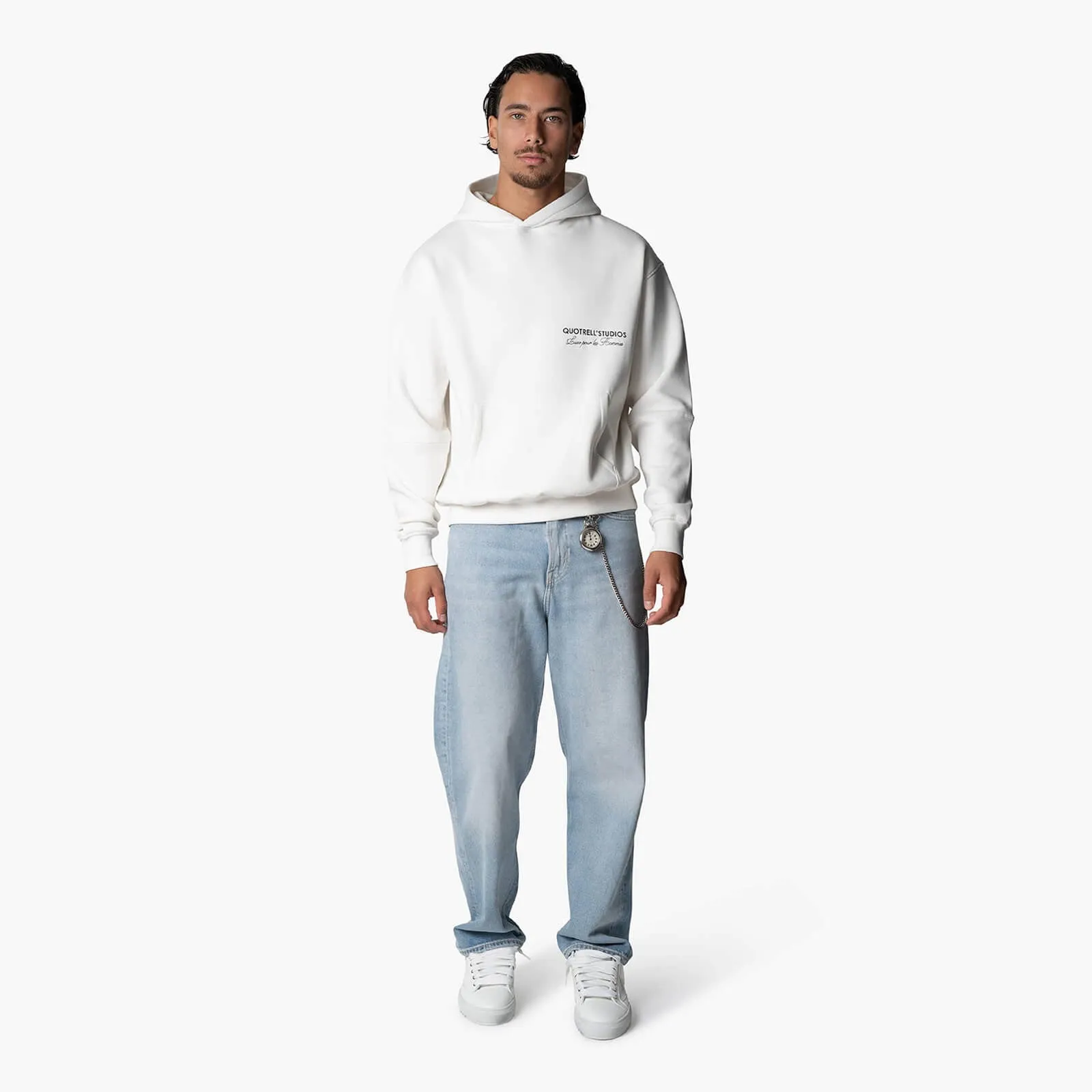 STUDIOS HOODIE | OFF WHITE/BLACK