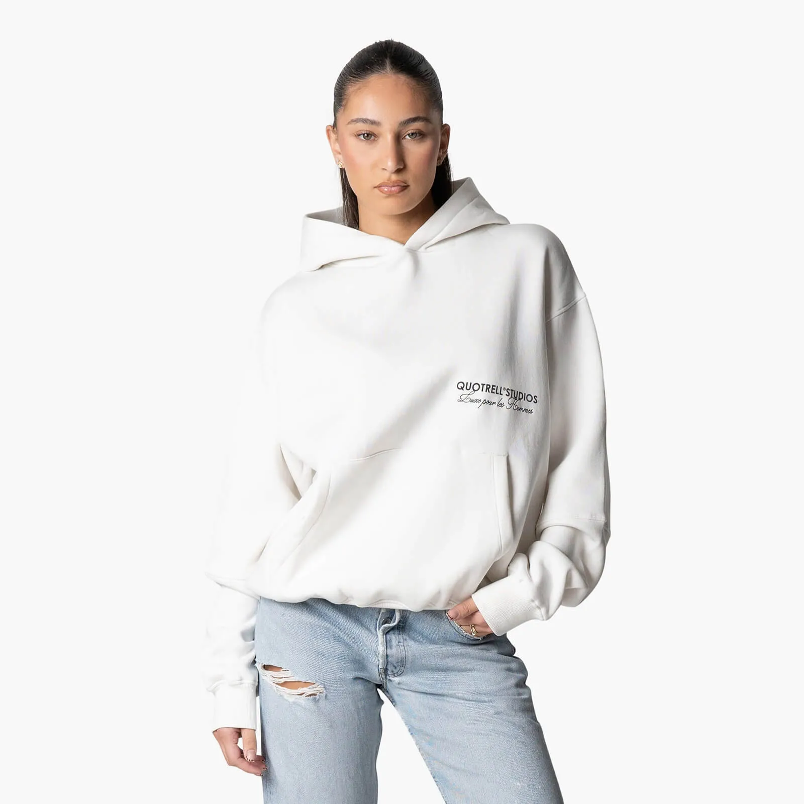 STUDIOS HOODIE | OFF WHITE/BLACK