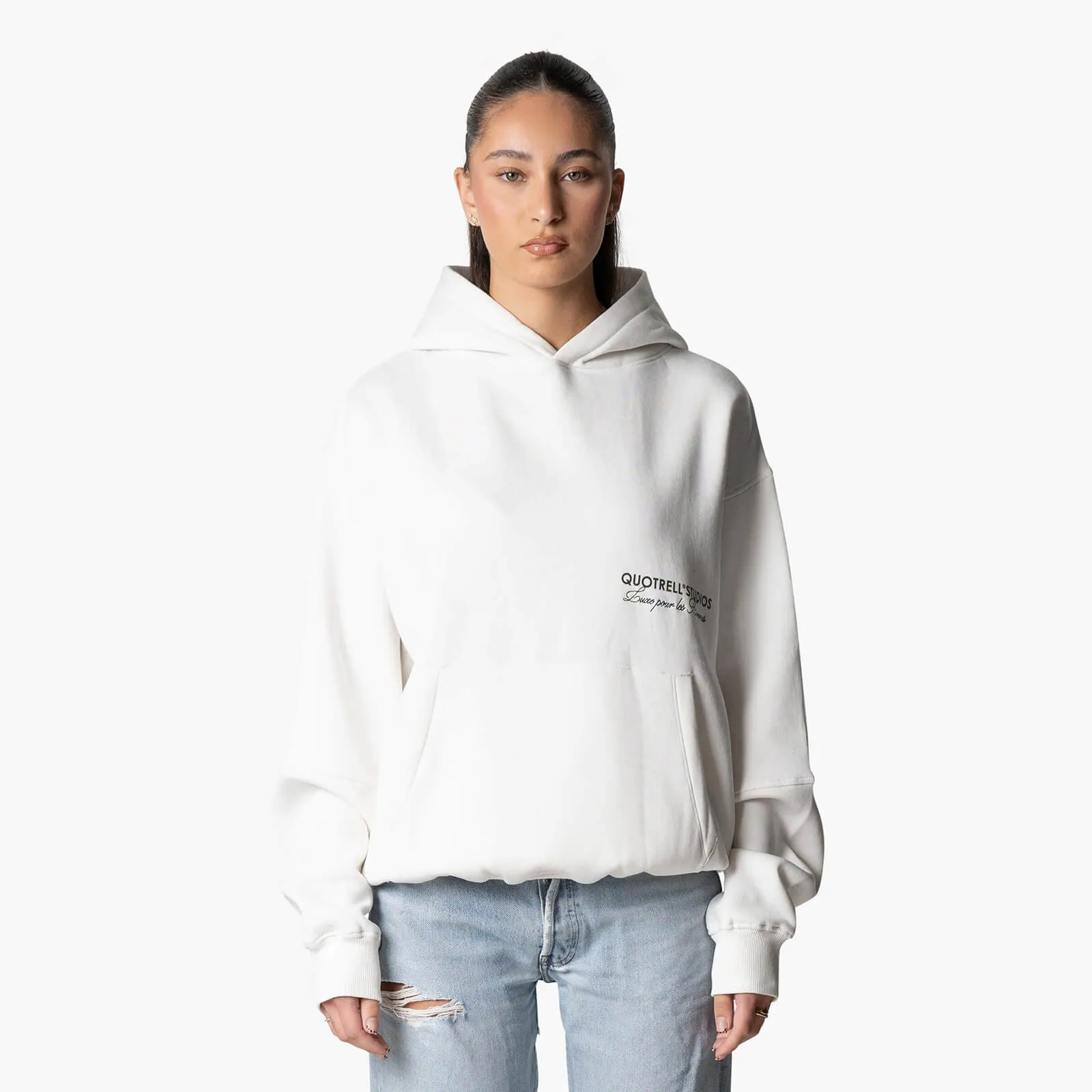 STUDIOS HOODIE | OFF WHITE/BLACK