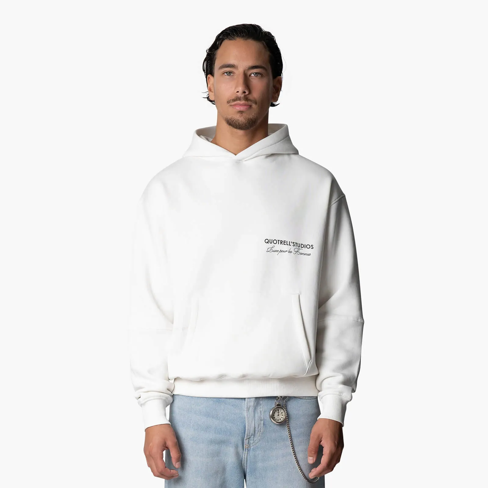 STUDIOS HOODIE | OFF WHITE/BLACK