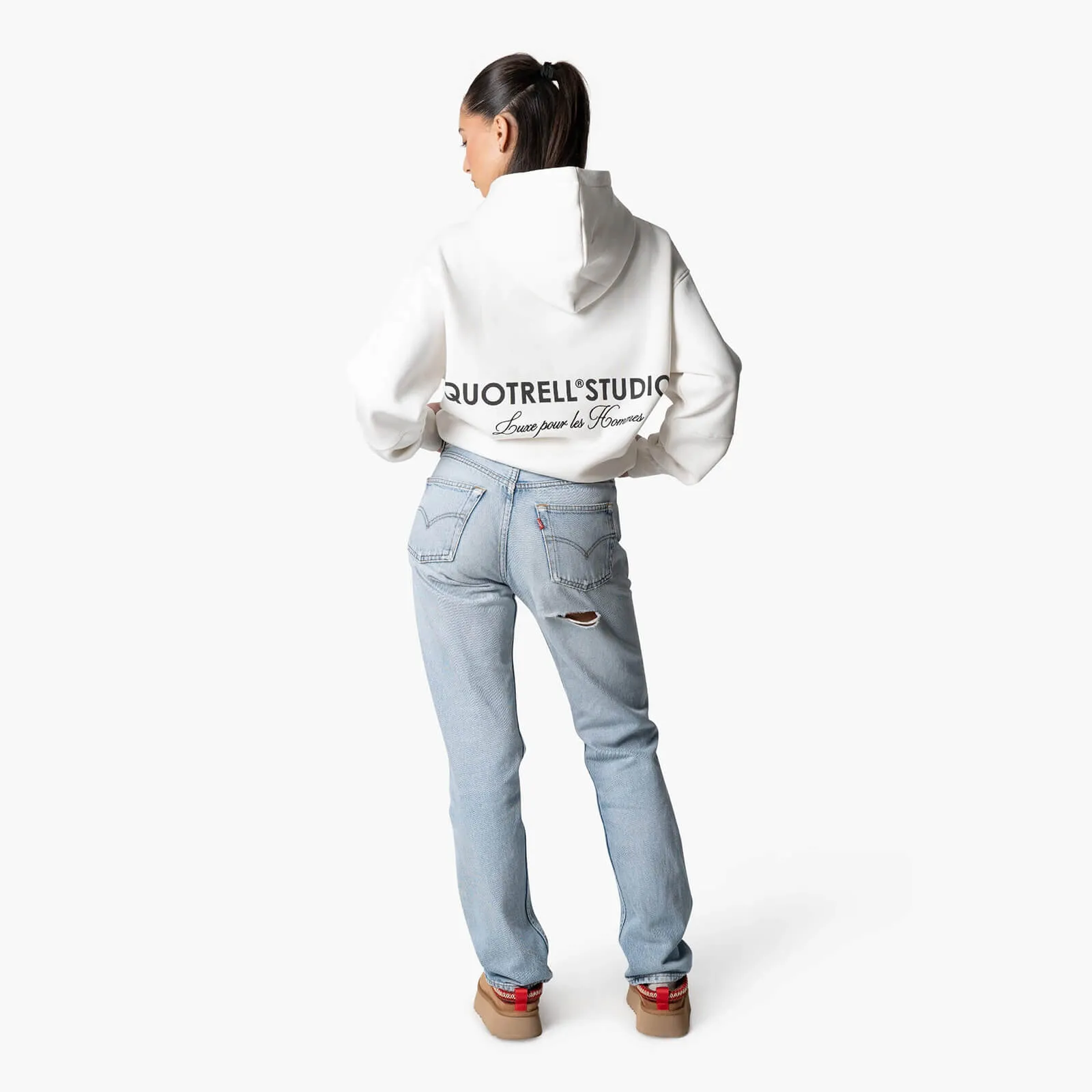 STUDIOS HOODIE | OFF WHITE/BLACK