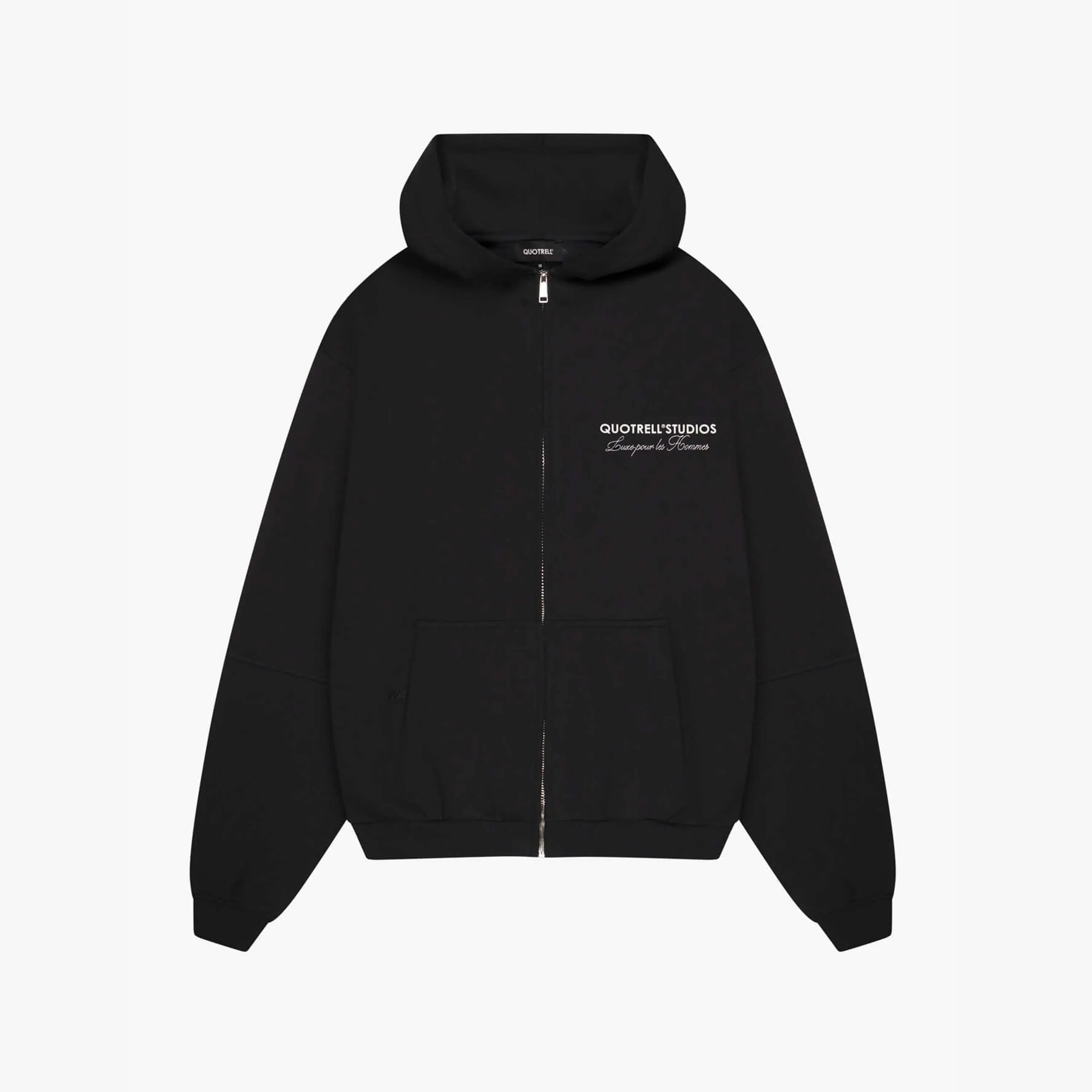 STUDIOS ZIP HOODIE | BLACK/WHITE