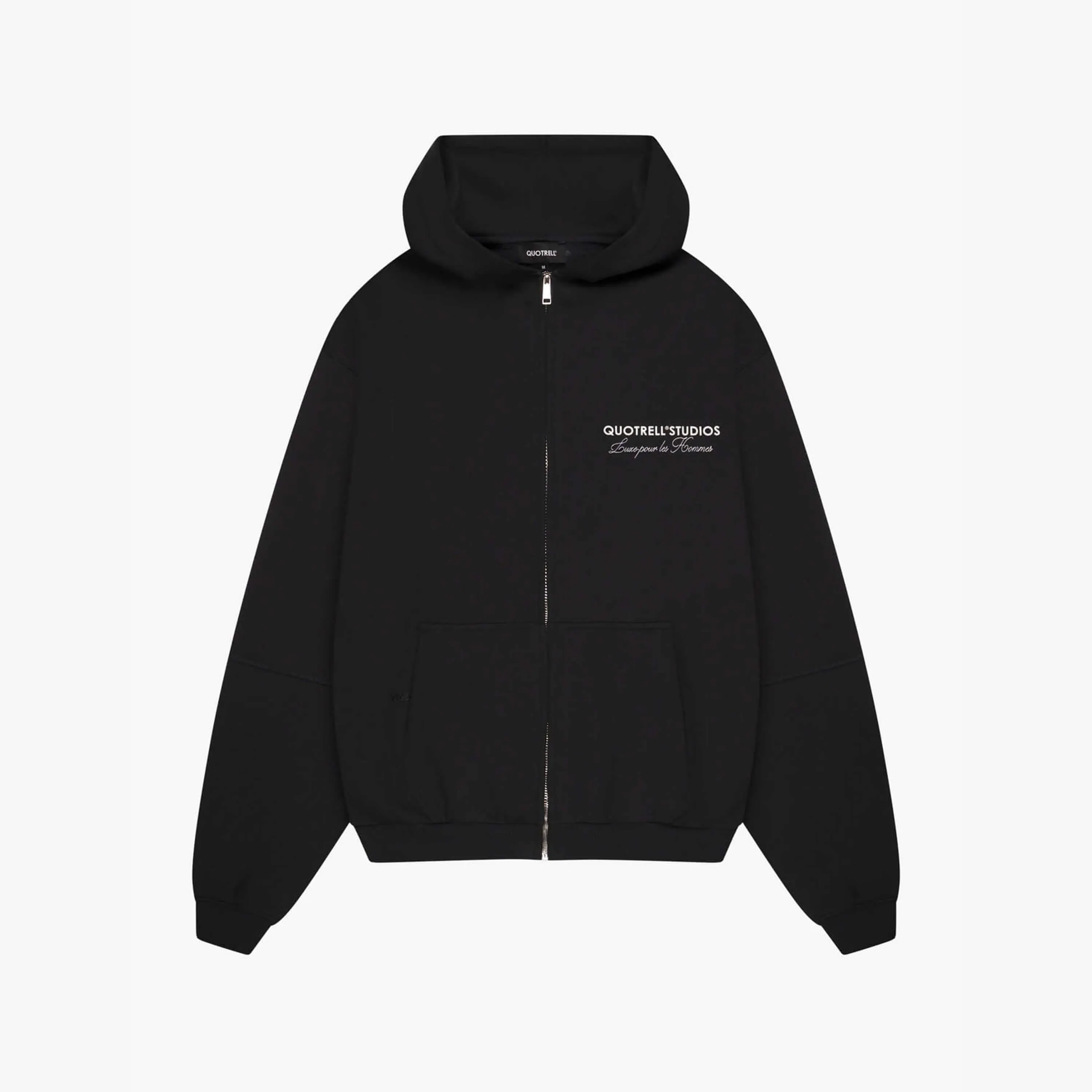 STUDIOS ZIP HOODIE | BLACK/WHITE