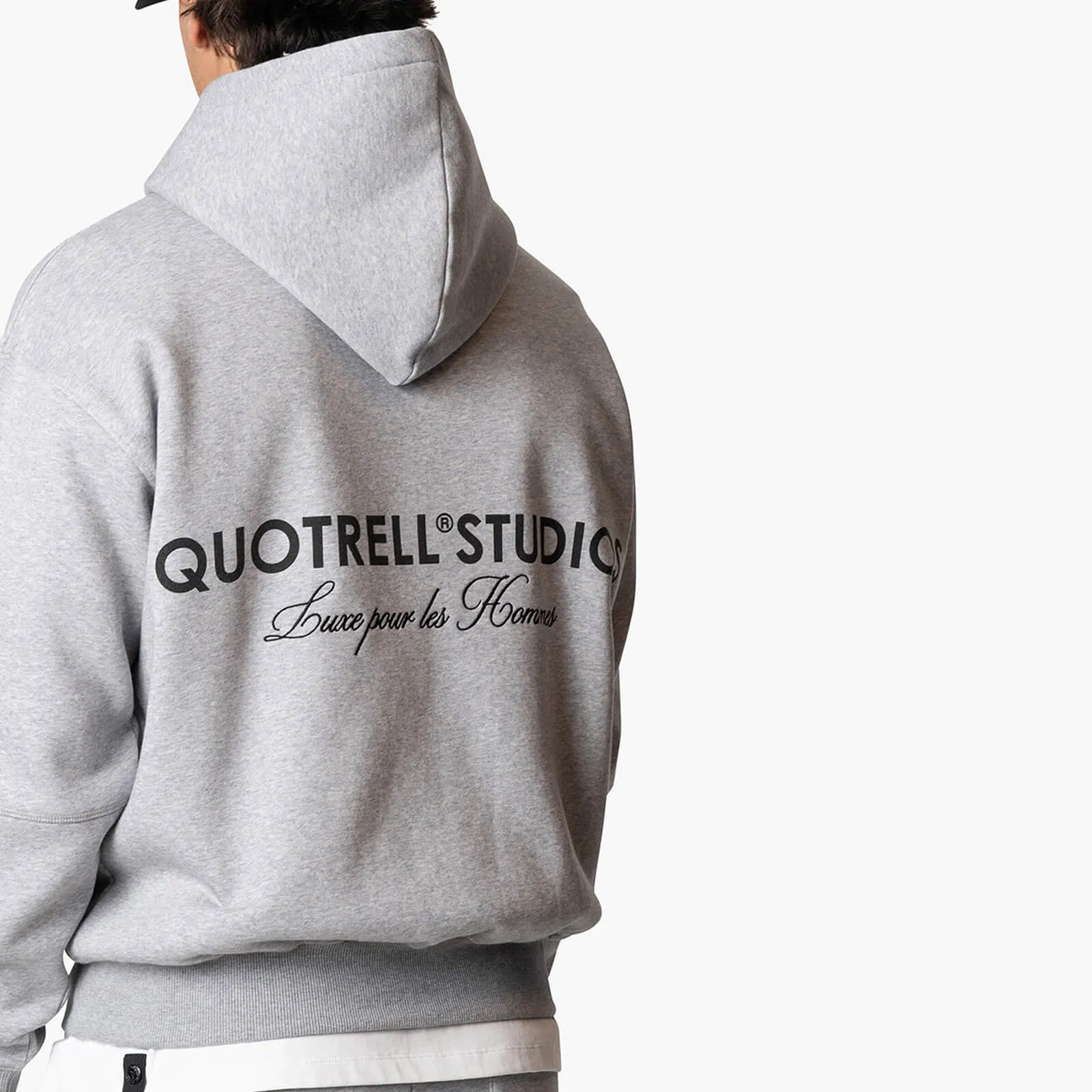 STUDIOS ZIP HOODIE | GREY MELEE/BLACK
