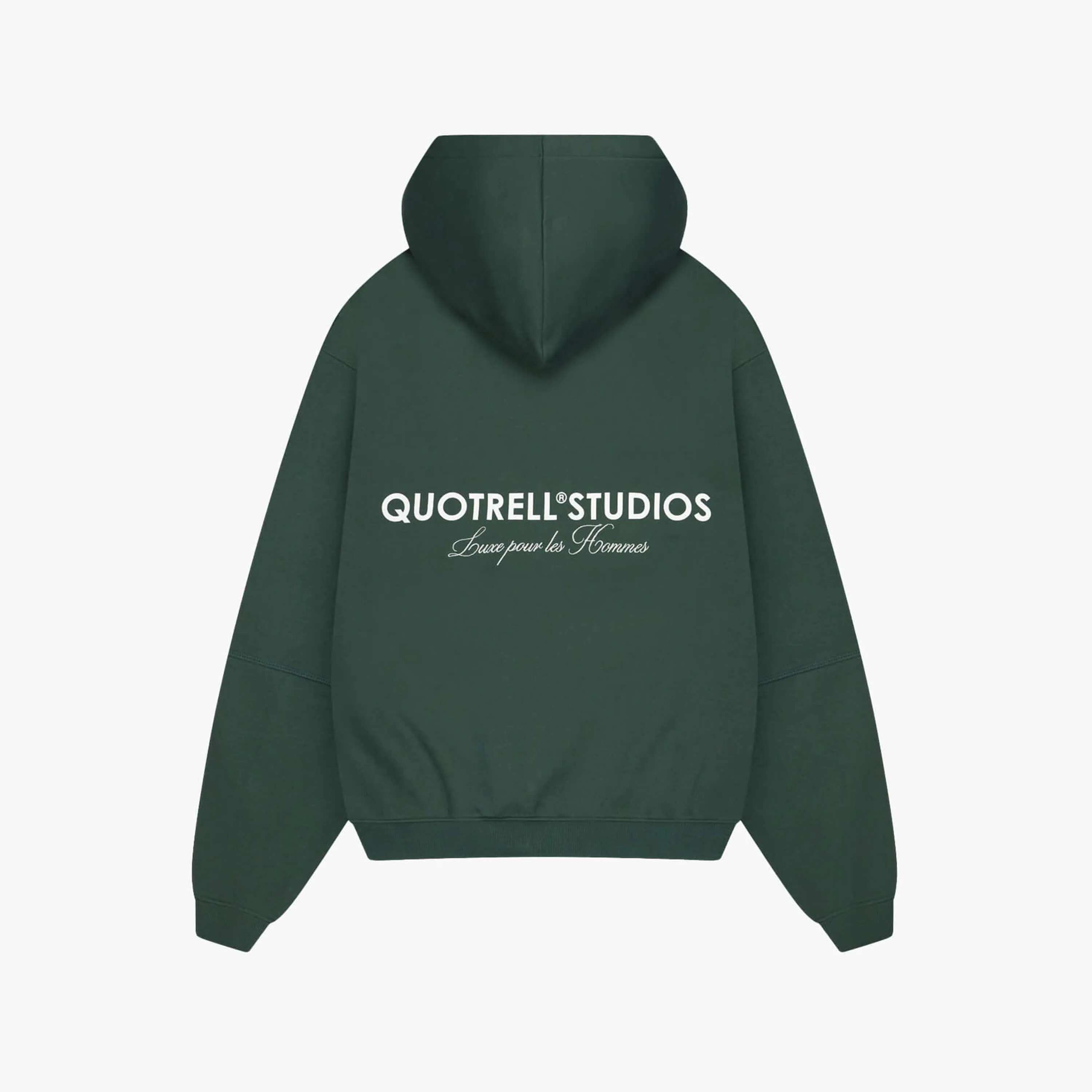 STUDIOS ZIP HOODIE | PETROL/WHITE