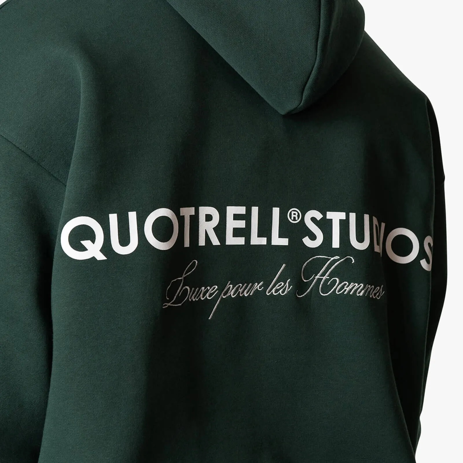 STUDIOS ZIP HOODIE | PETROL/WHITE