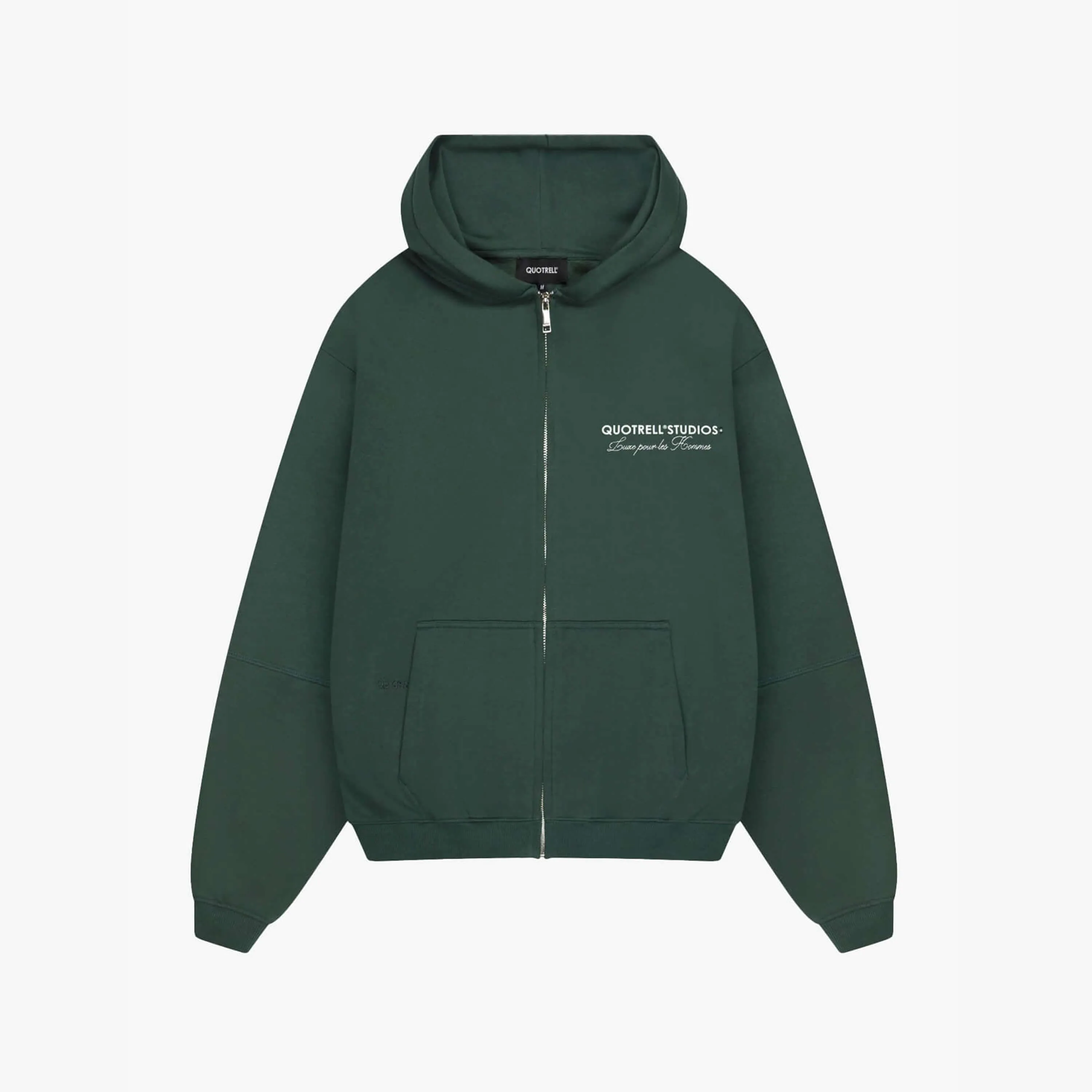 STUDIOS ZIP HOODIE | PETROL/WHITE
