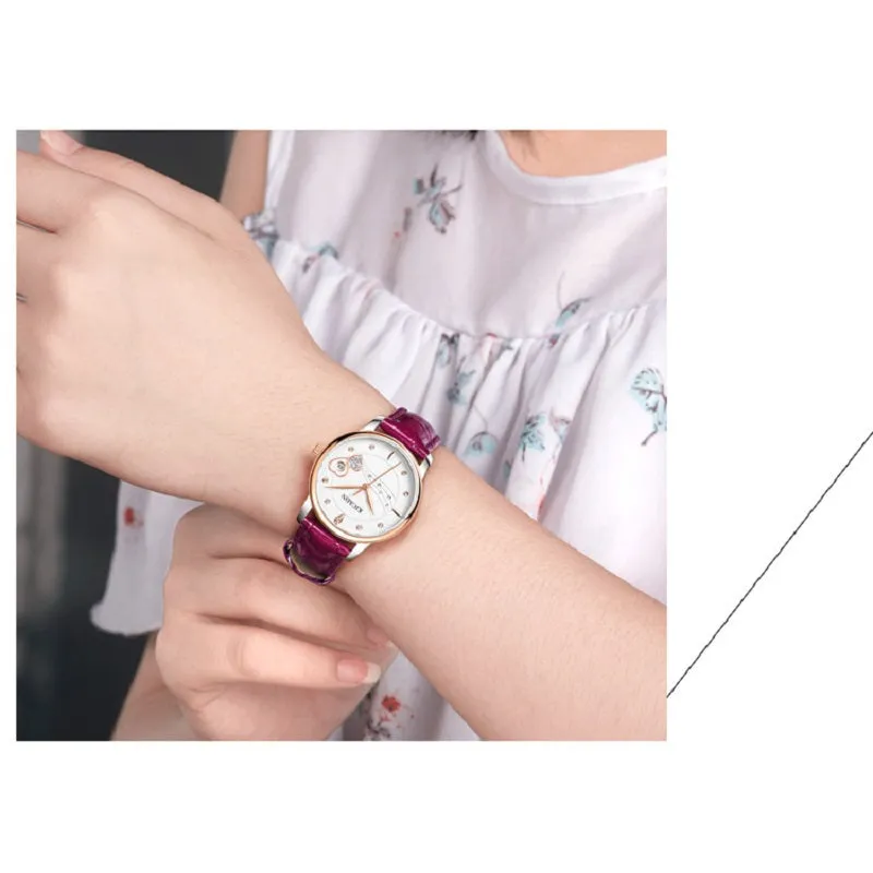 Stylish Heart-shaped Calendar Women's Watch