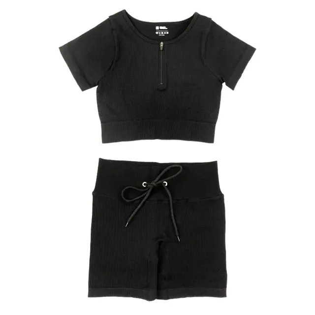Summer Seamless Yoga Set for Women - Tracksuit Workout Clothes