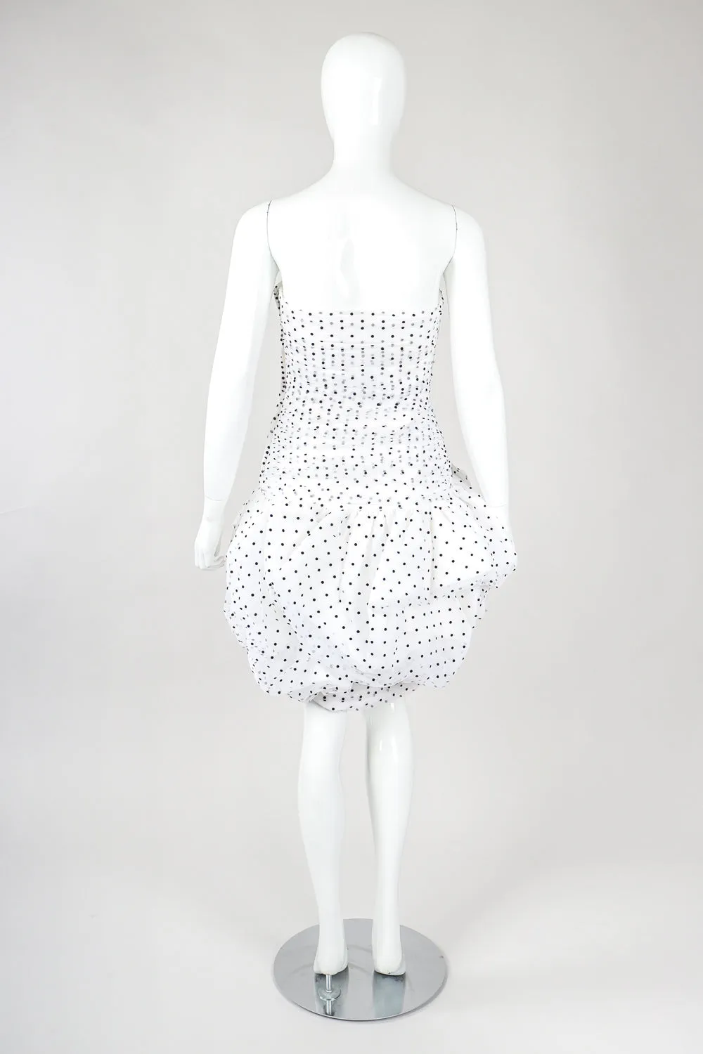 Sweetheart Polka Pouf Dress