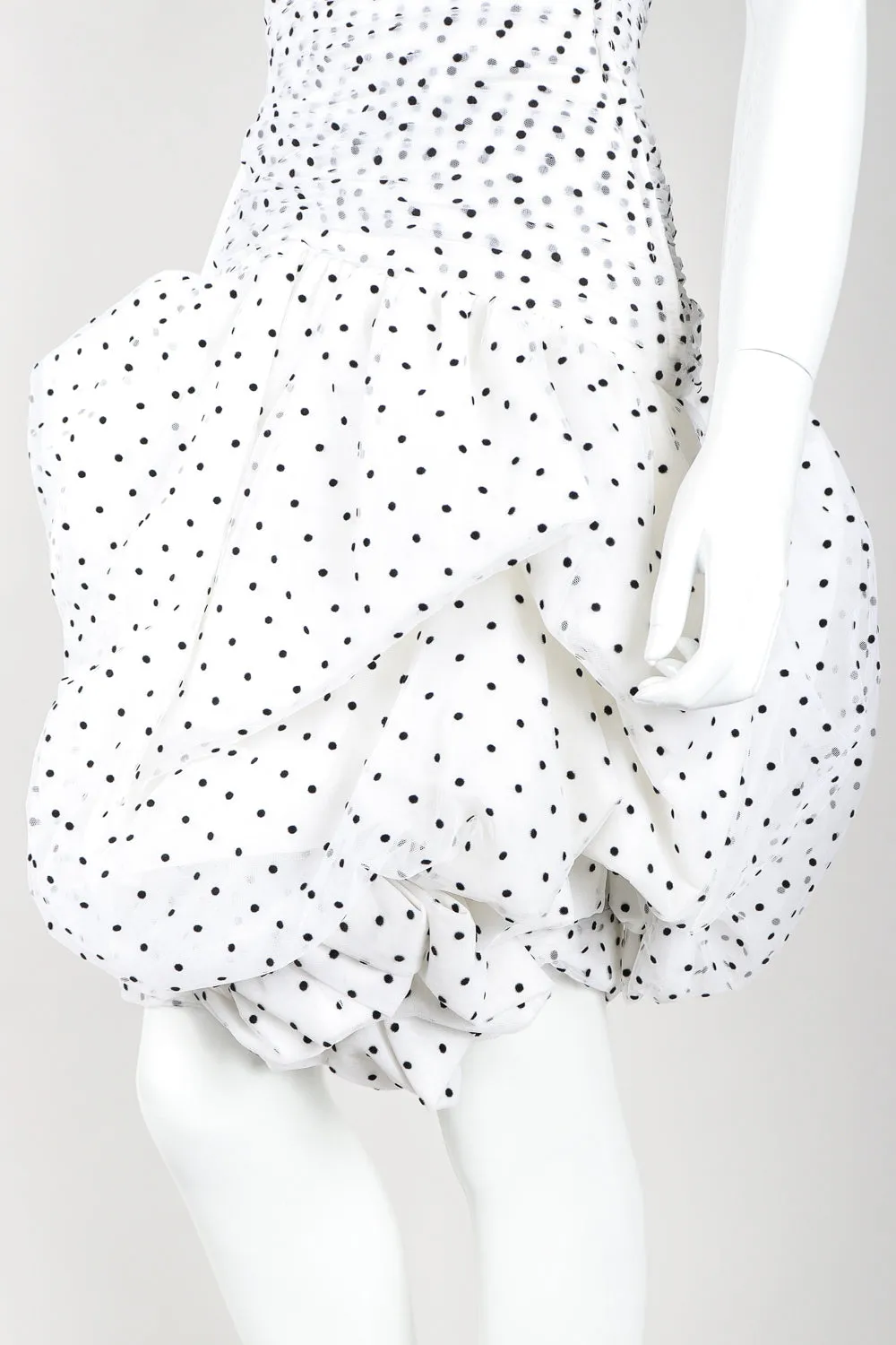 Sweetheart Polka Pouf Dress