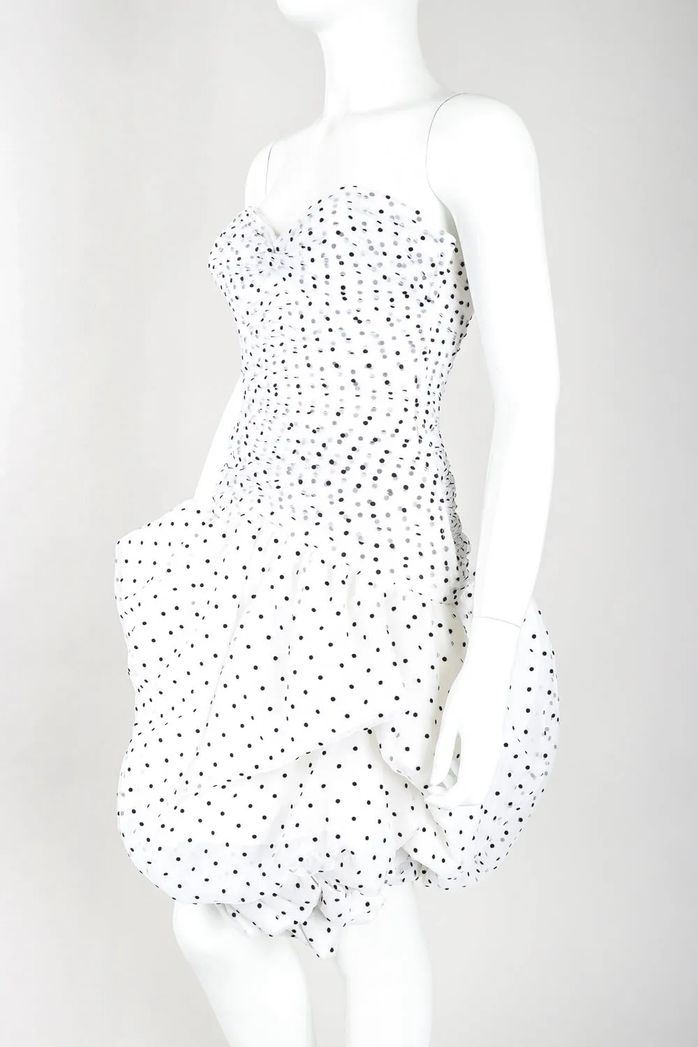 Sweetheart Polka Pouf Dress
