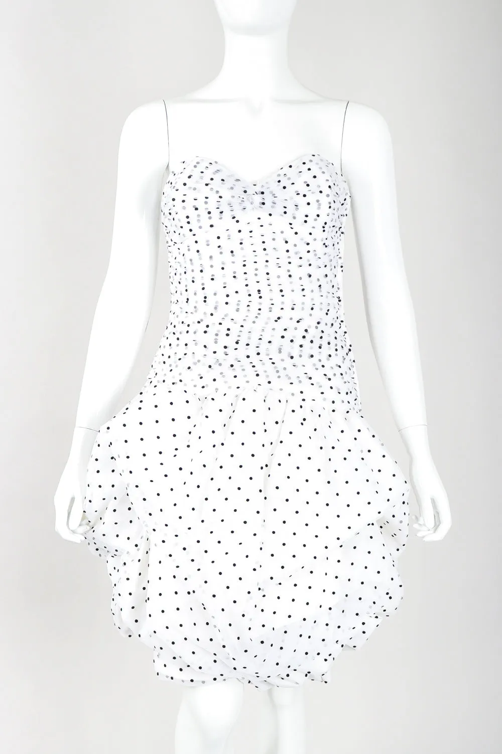 Sweetheart Polka Pouf Dress