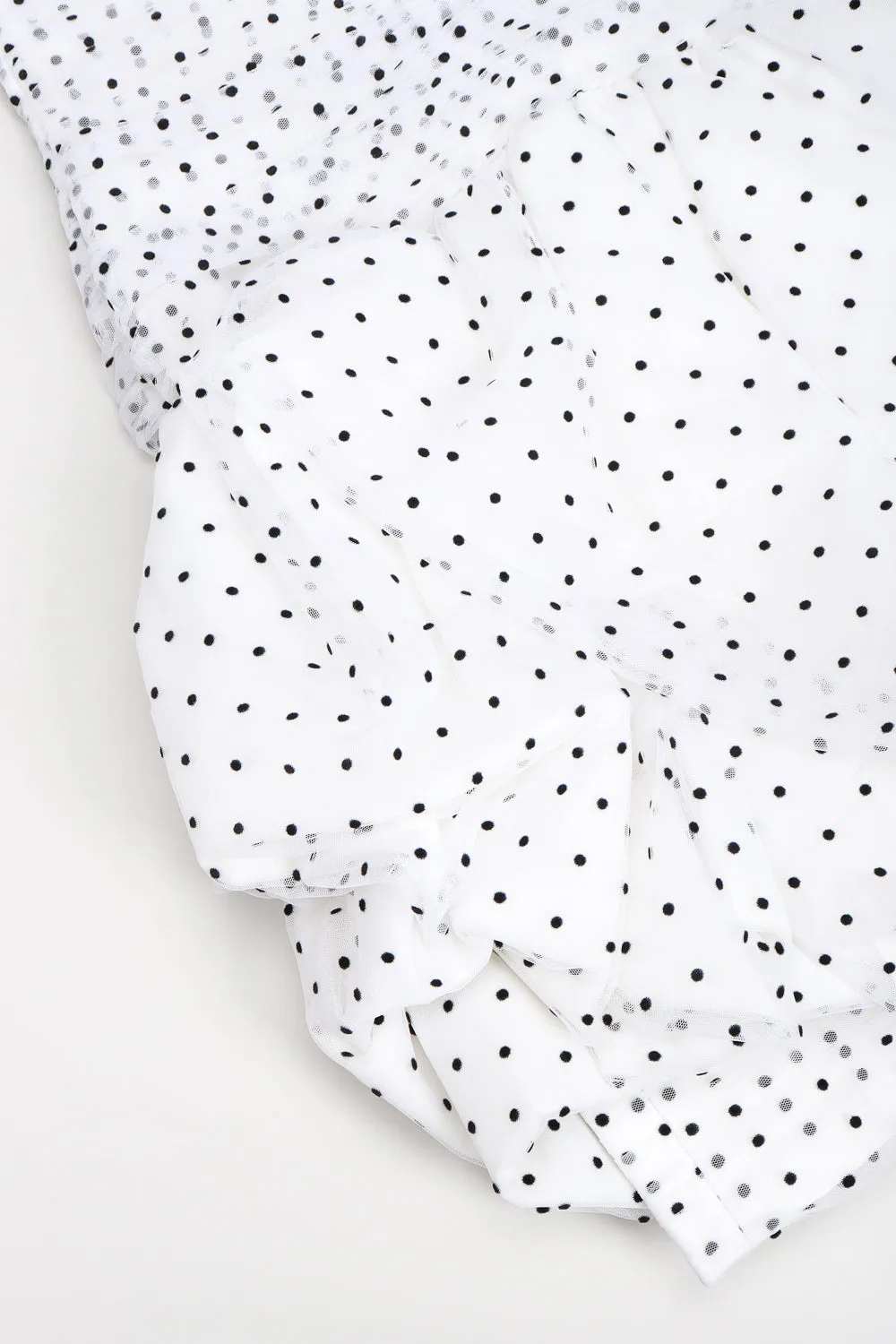 Sweetheart Polka Pouf Dress