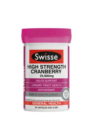SWISSE Ultiboost High Strength Cranberry 30caps