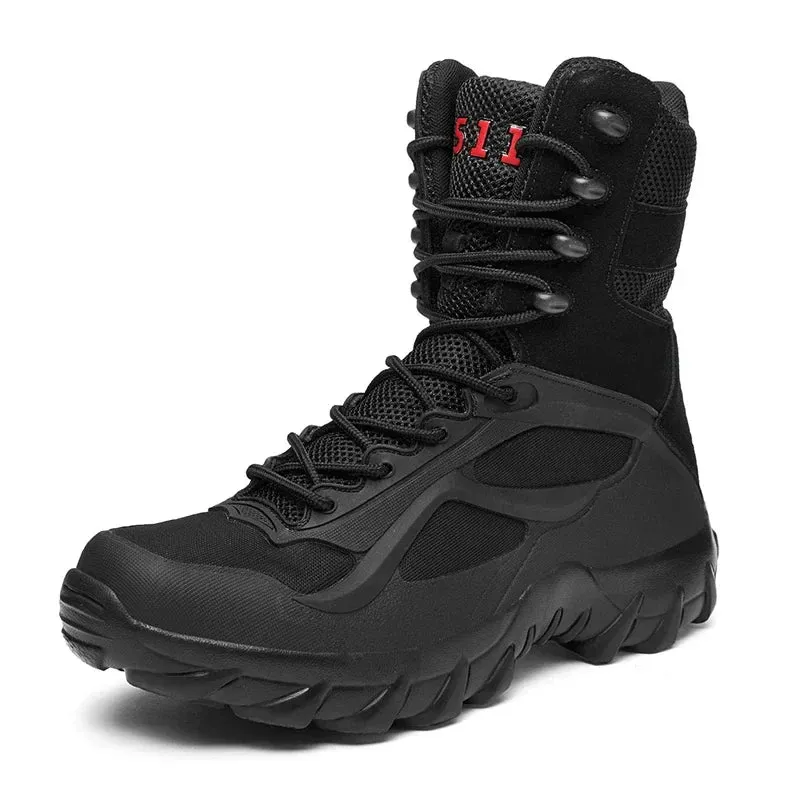 Tactical Ridge™ | Men's Waterproof Tactical Boots | Durable Nylon, Slip-Resistant Sole & Ankle Support
