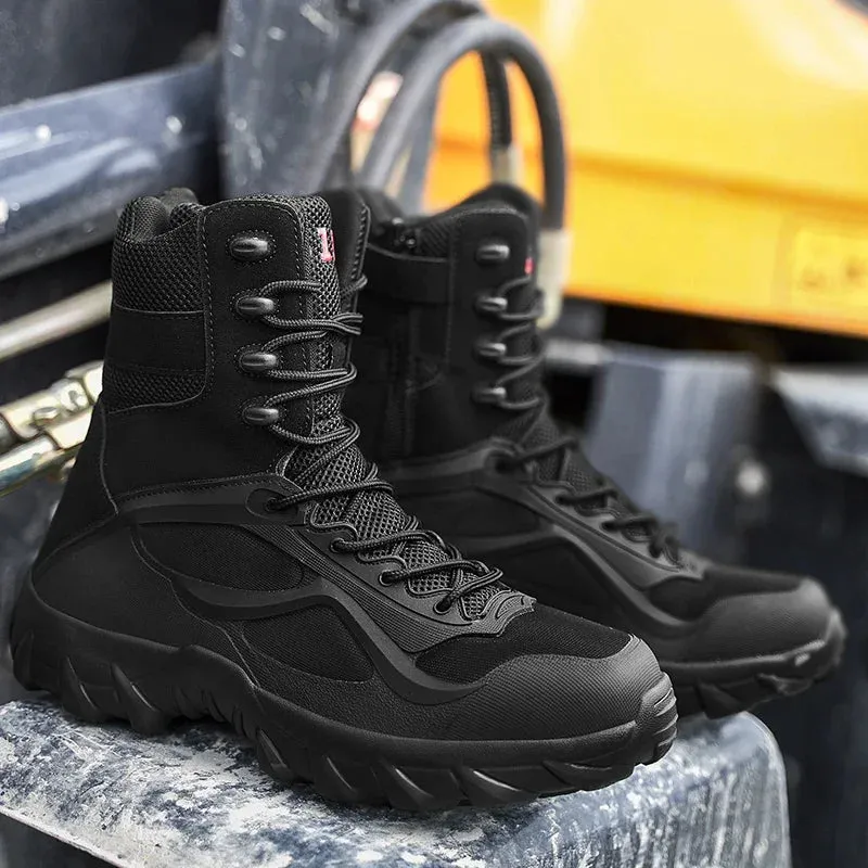 Tactical Ridge™ | Men's Waterproof Tactical Boots | Durable Nylon, Slip-Resistant Sole & Ankle Support