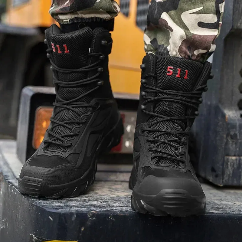 Tactical Ridge™ | Men's Waterproof Tactical Boots | Durable Nylon, Slip-Resistant Sole & Ankle Support