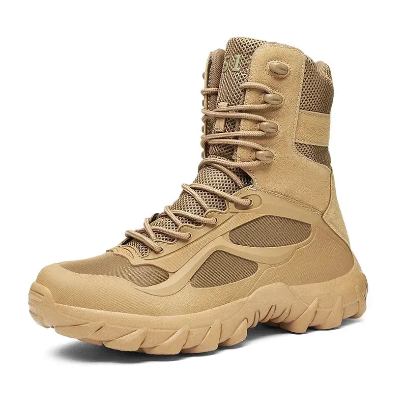 Tactical Ridge™ | Men's Waterproof Tactical Boots | Durable Nylon, Slip-Resistant Sole & Ankle Support