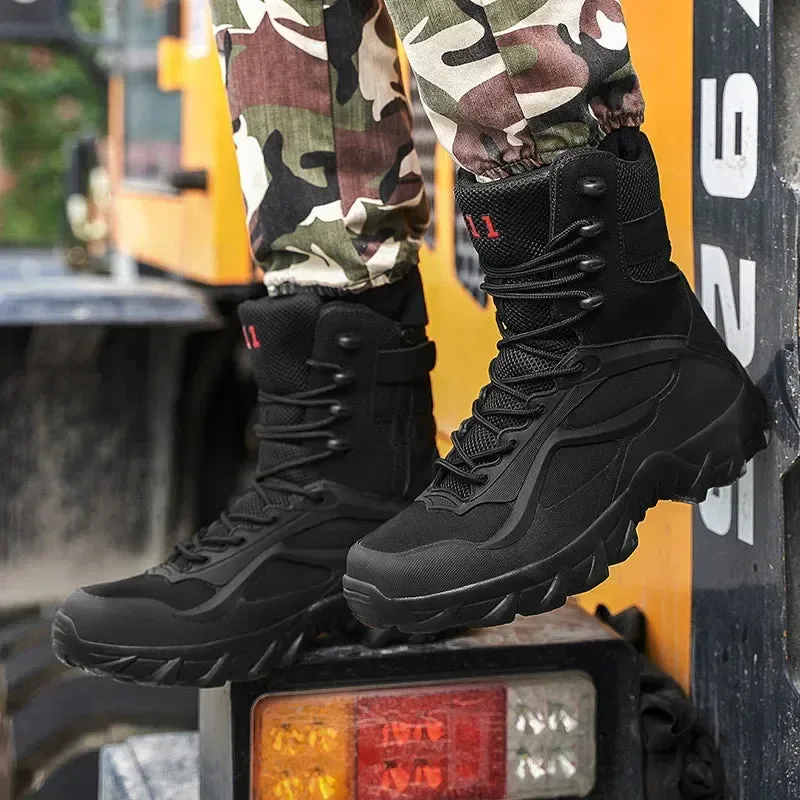 Tactical Ridge™ | Men's Waterproof Tactical Boots | Durable Nylon, Slip-Resistant Sole & Ankle Support