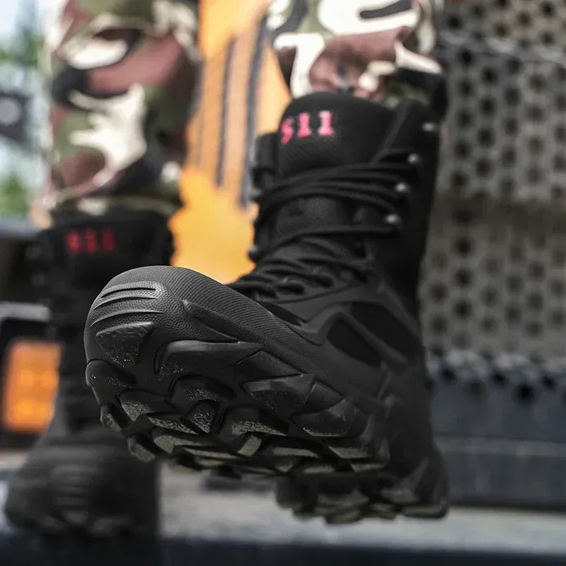 Tactical Ridge™ | Men's Waterproof Tactical Boots | Durable Nylon, Slip-Resistant Sole & Ankle Support