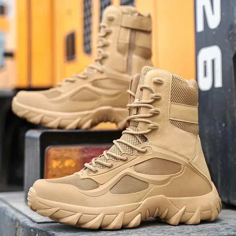 Tactical Ridge™ | Men's Waterproof Tactical Boots | Durable Nylon, Slip-Resistant Sole & Ankle Support