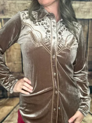 Tasha Polizzi Stonebridge Velvet Pearl Snap Shirt