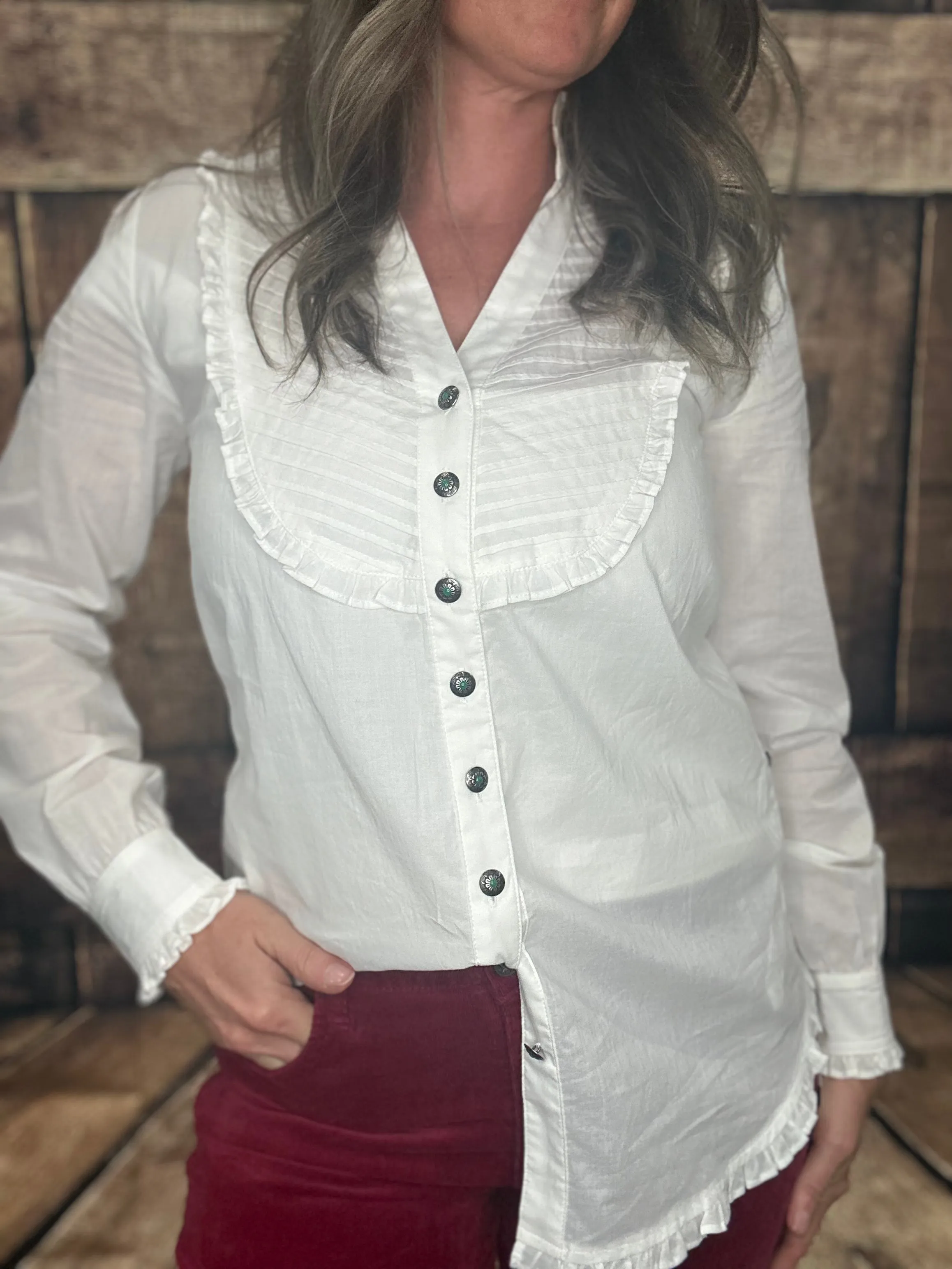 Tasha Polizzi White Zane Shirt