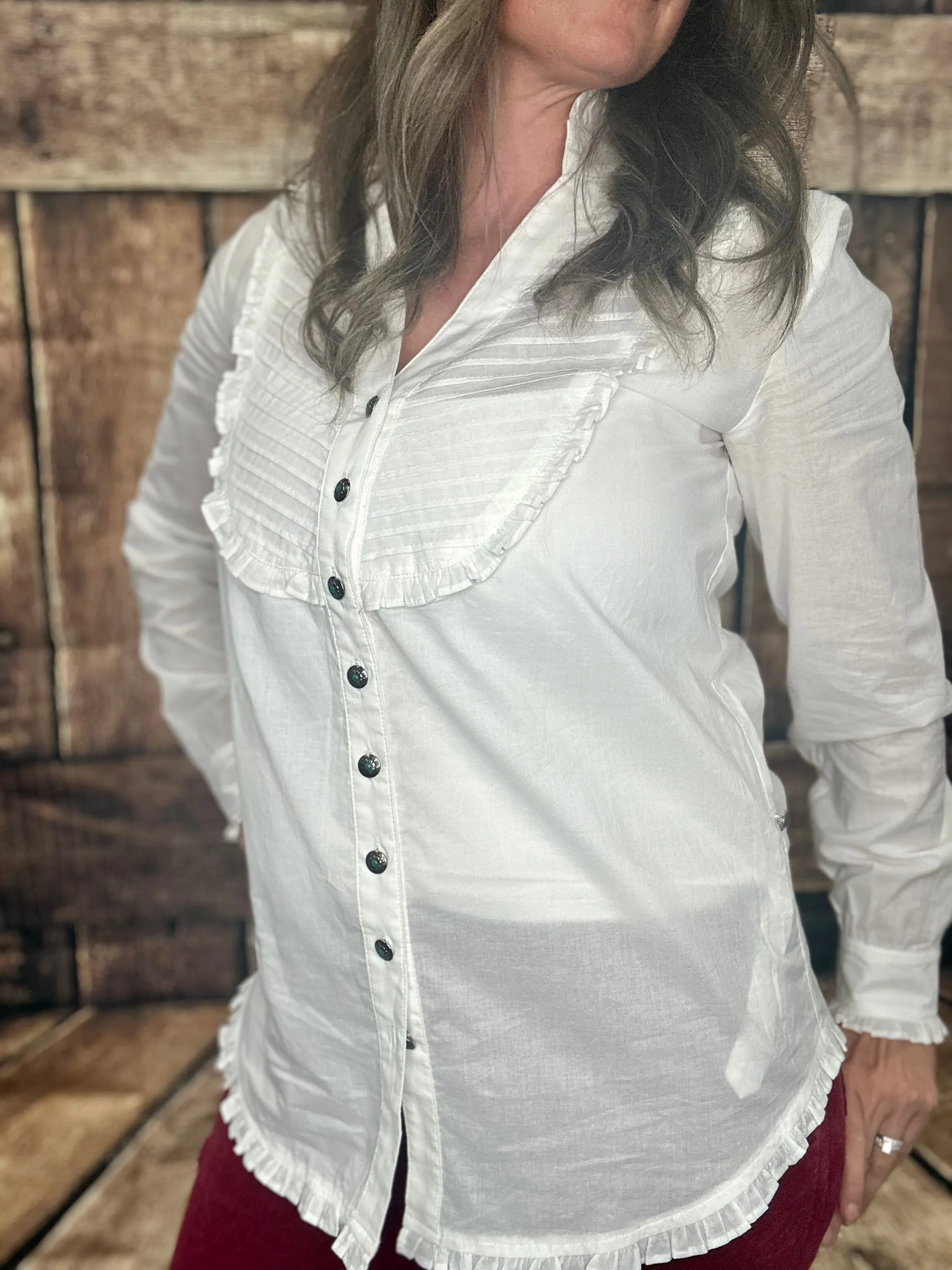 Tasha Polizzi White Zane Shirt
