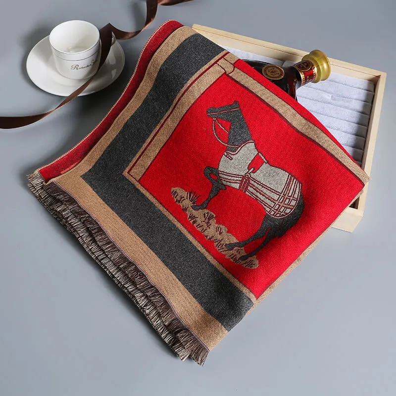 Tassel Casual Scarf for Women Thick Scarves