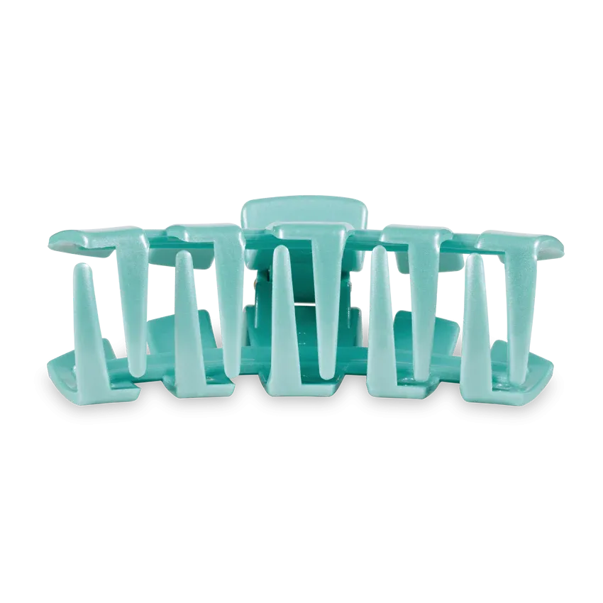 TELETIES | Classic Large Hair Clip {Totally Turquoise}