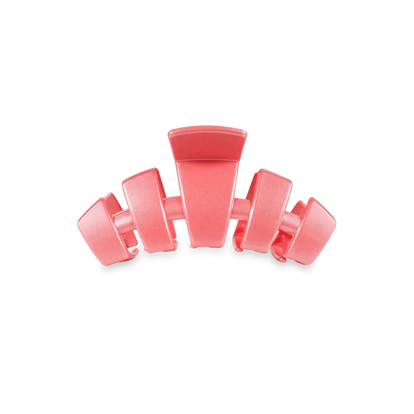 TELETIES | Classic Tiny Hair Clip {Calming Coral}