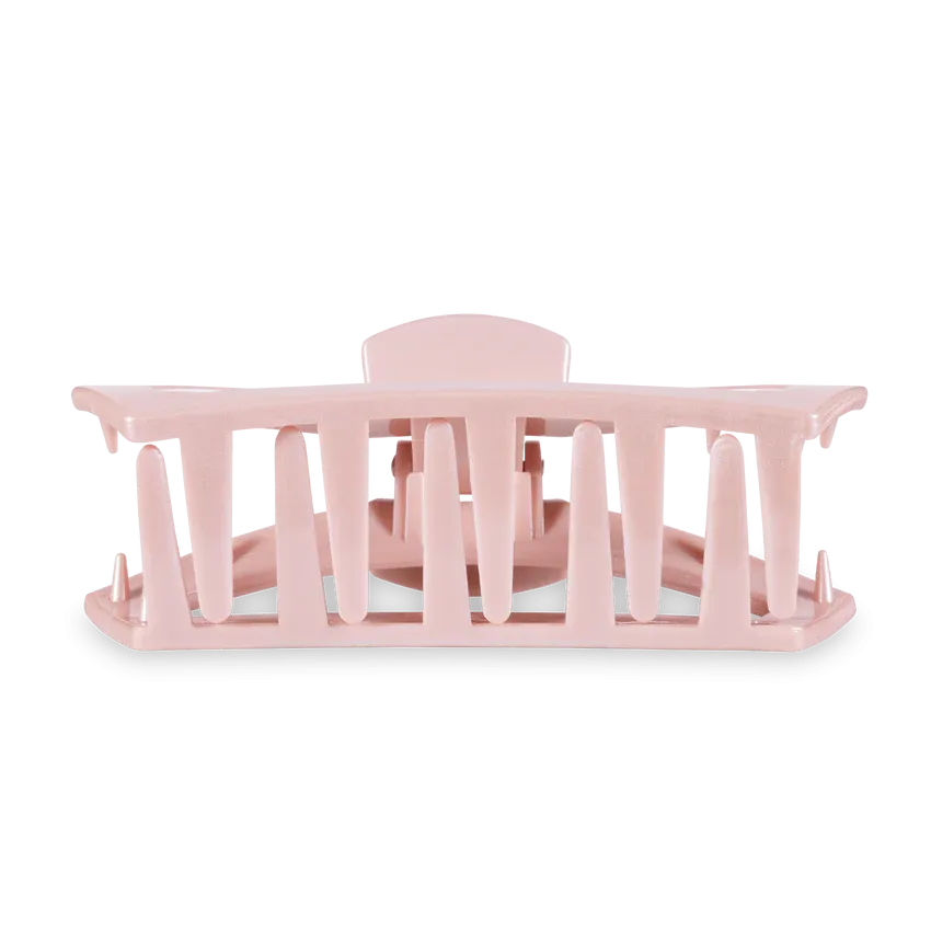TELETIES | Large Open Hair Clip {Pearly Pink}