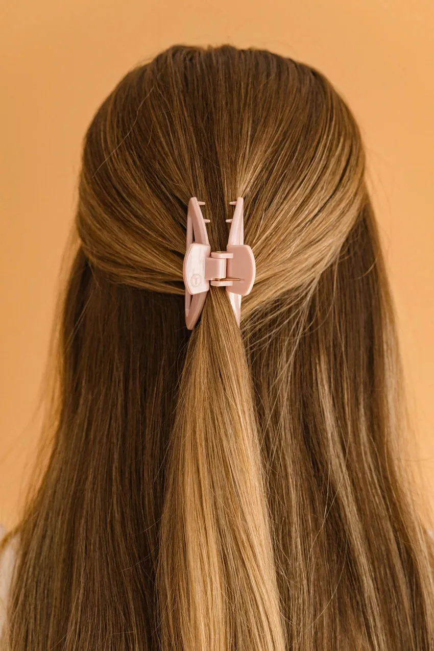TELETIES | Small Open Hair Clip {Pearly Pink}