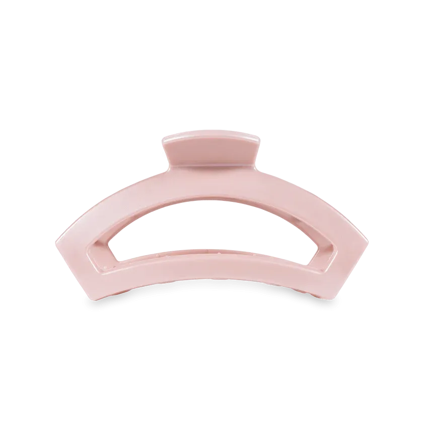 TELETIES | Small Open Hair Clip {Pearly Pink}