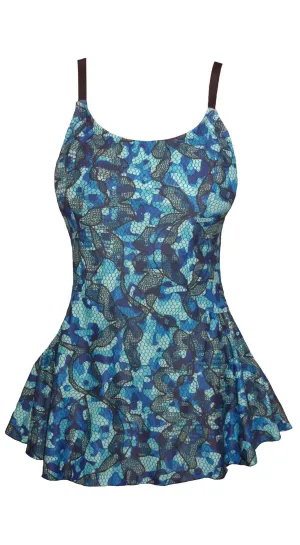 The Blue Lace Swimsuit