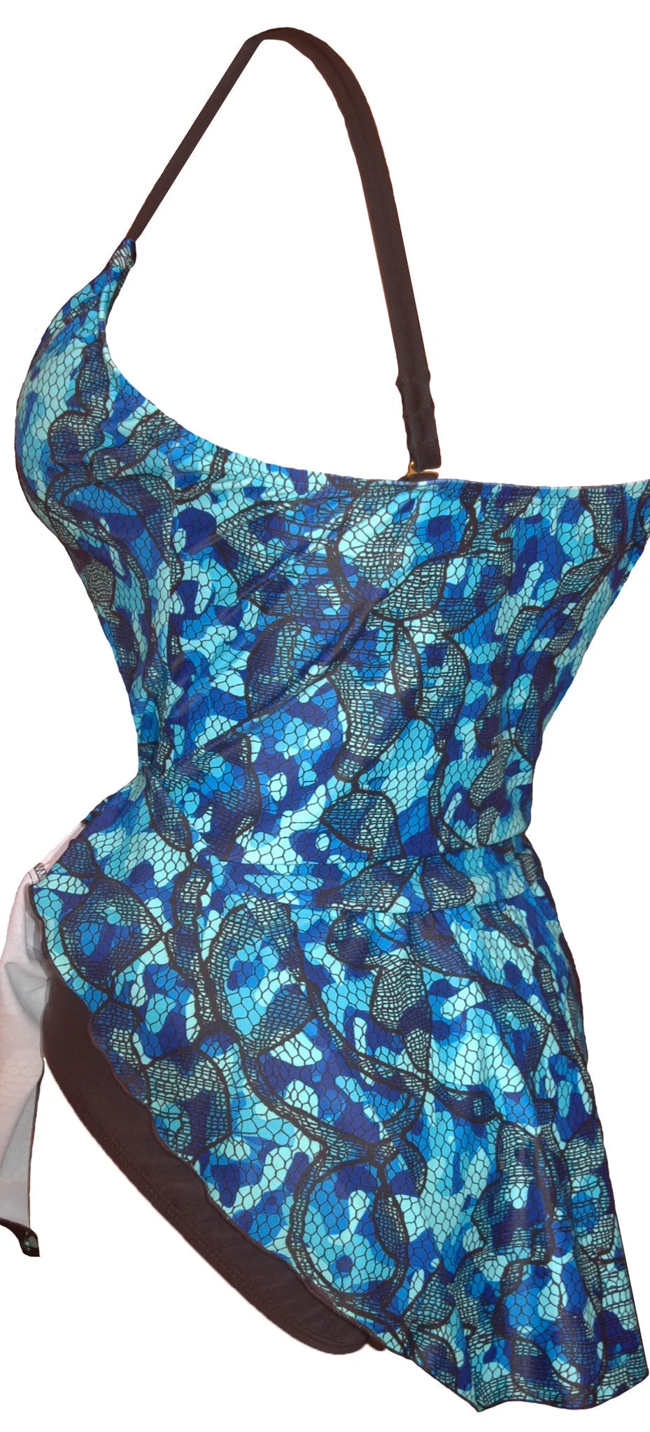 The Blue Lace Swimsuit
