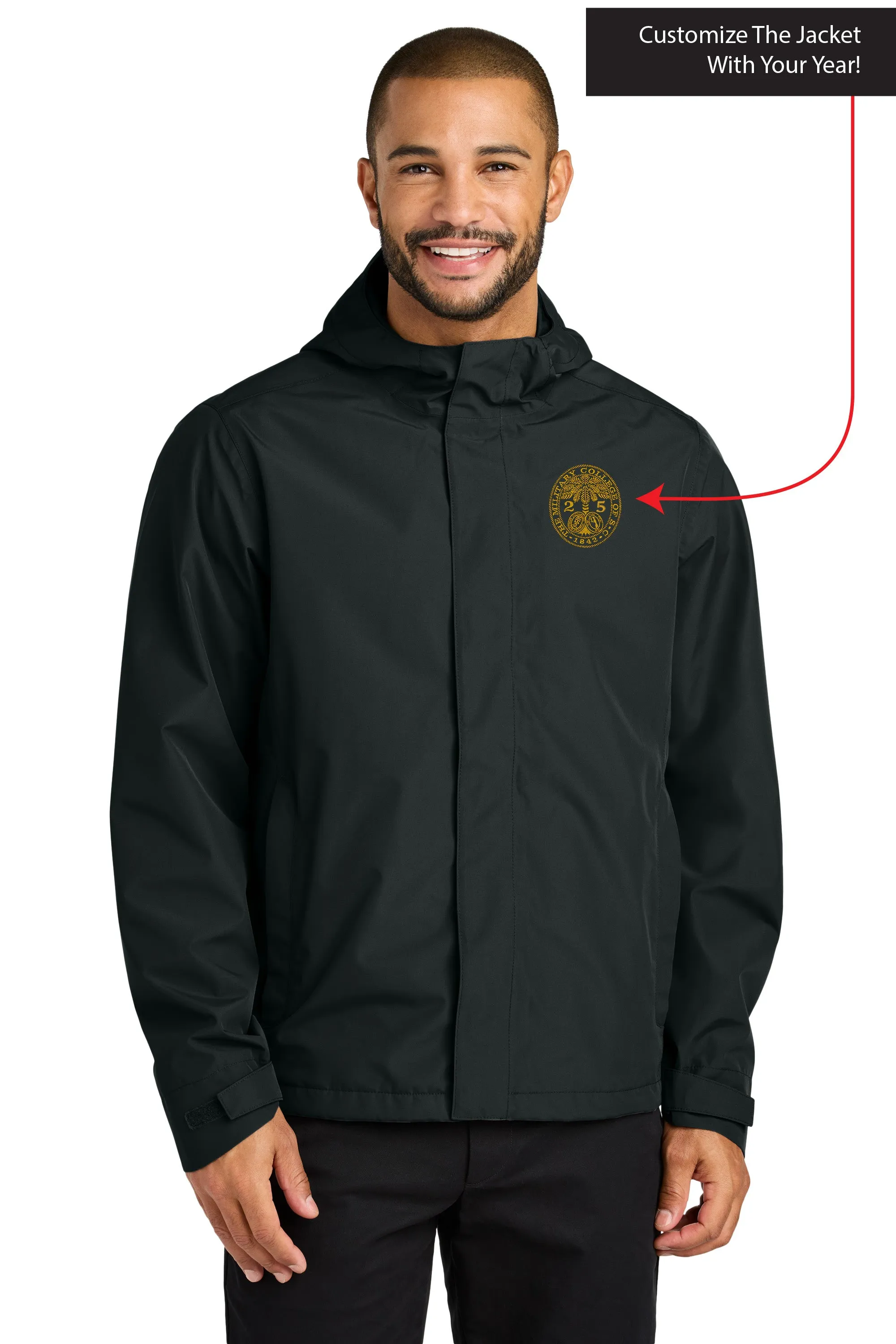 The Citadel, Customizable (Your Year) Ring Bezel Design, Port Authority® C-FREE® Rain Jacket