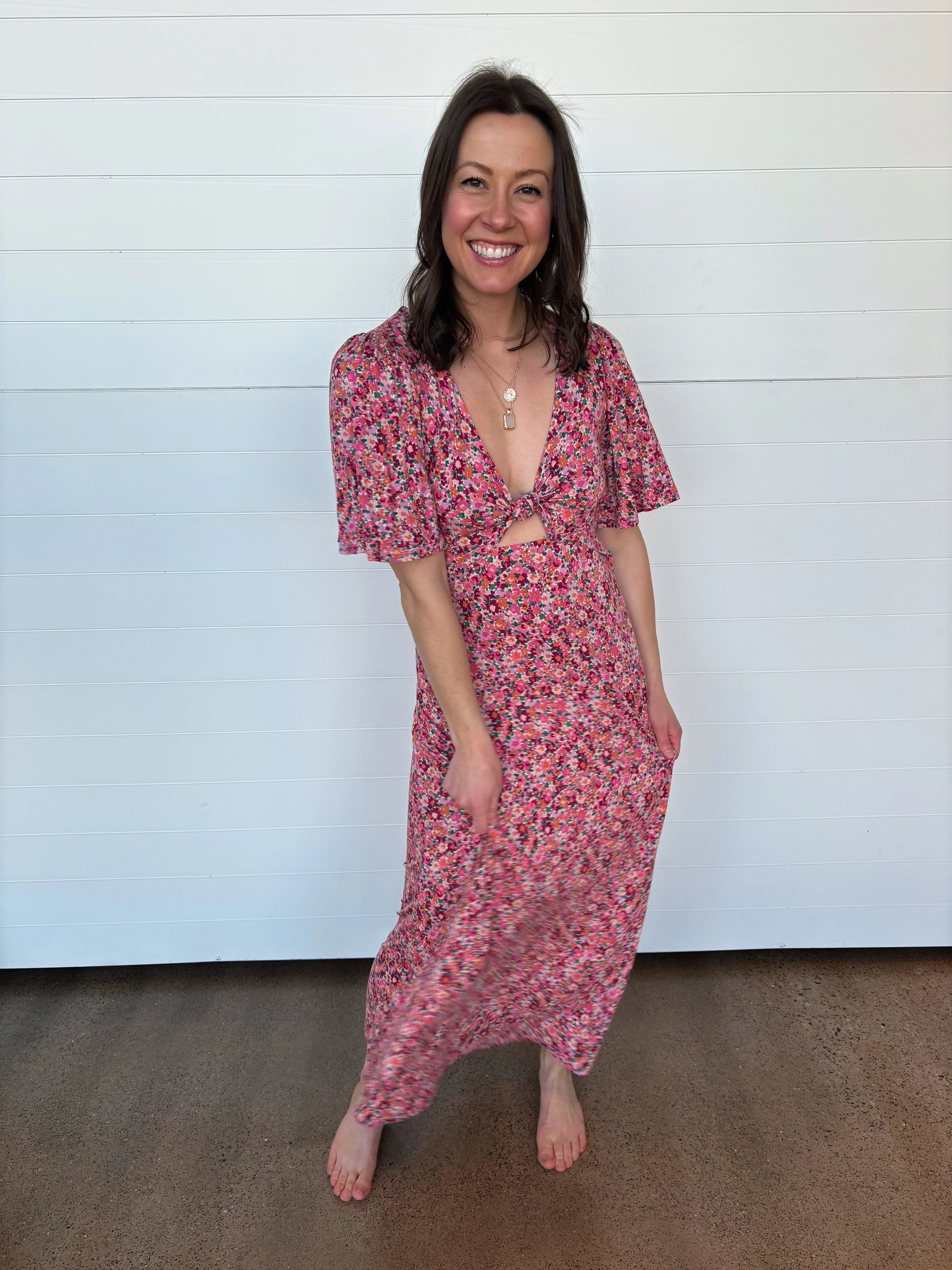 The Mavis Dulce Floral Midi Dress