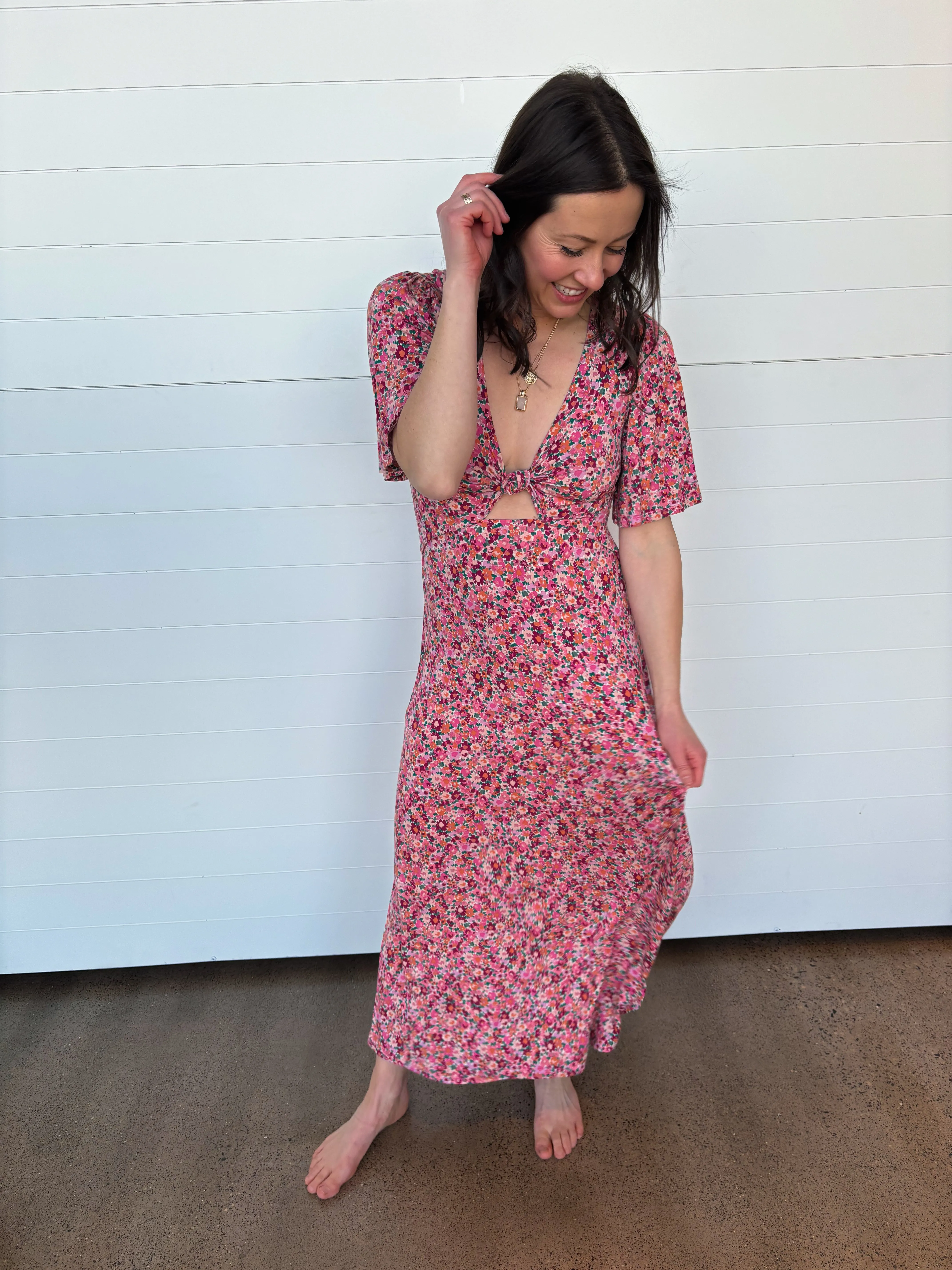 The Mavis Dulce Floral Midi Dress