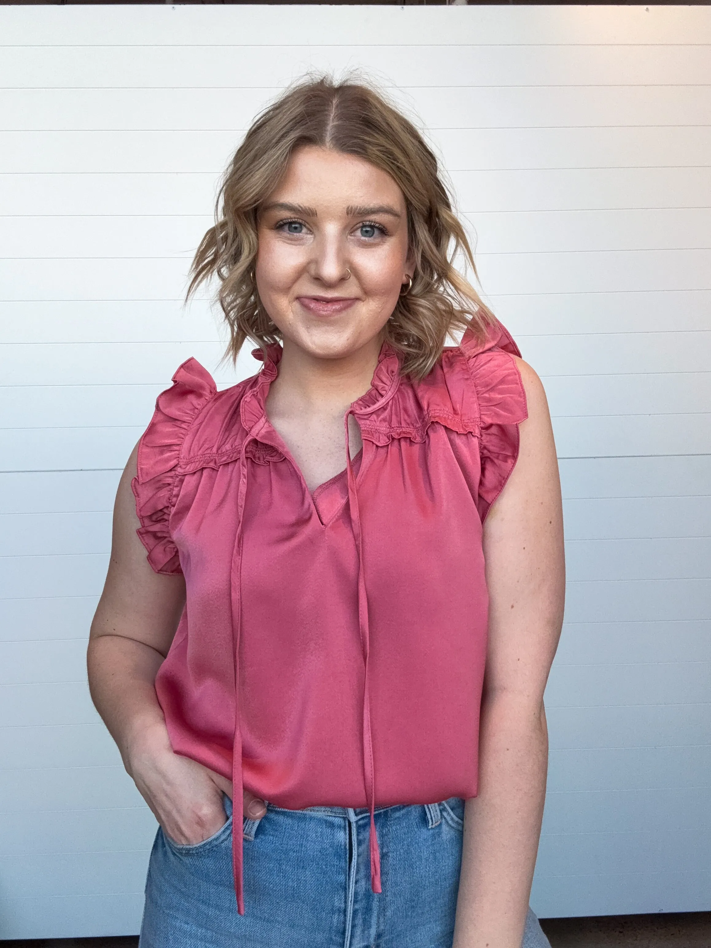The Nina Ruffle Detail Blouse