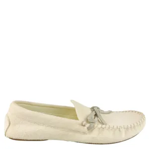 The Row Lucca Mocassins in Milk