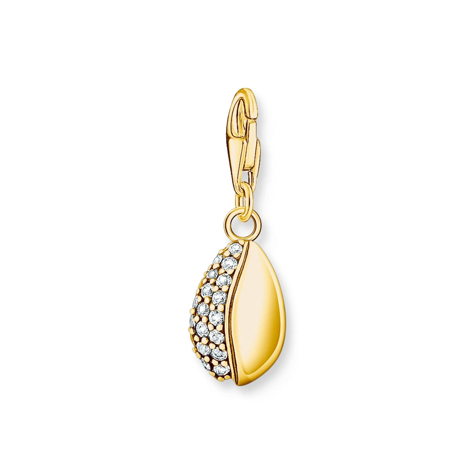 Thomas Sabo Charm pendant shell with white stones gold