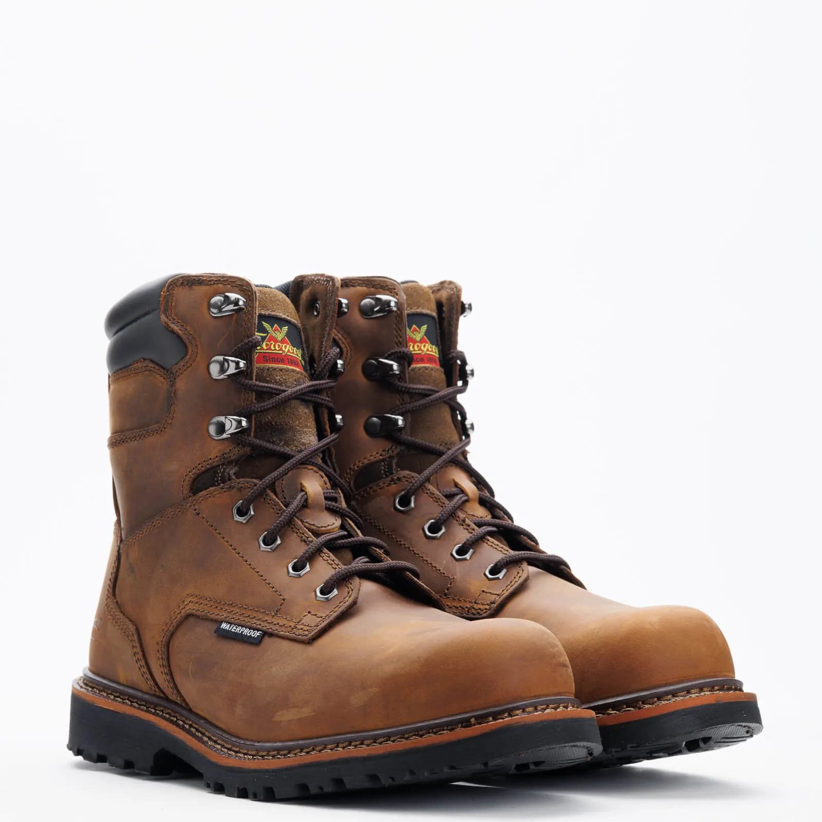 Thorogood Men's Boots - V Series Waterproof 8" Crazy Horse