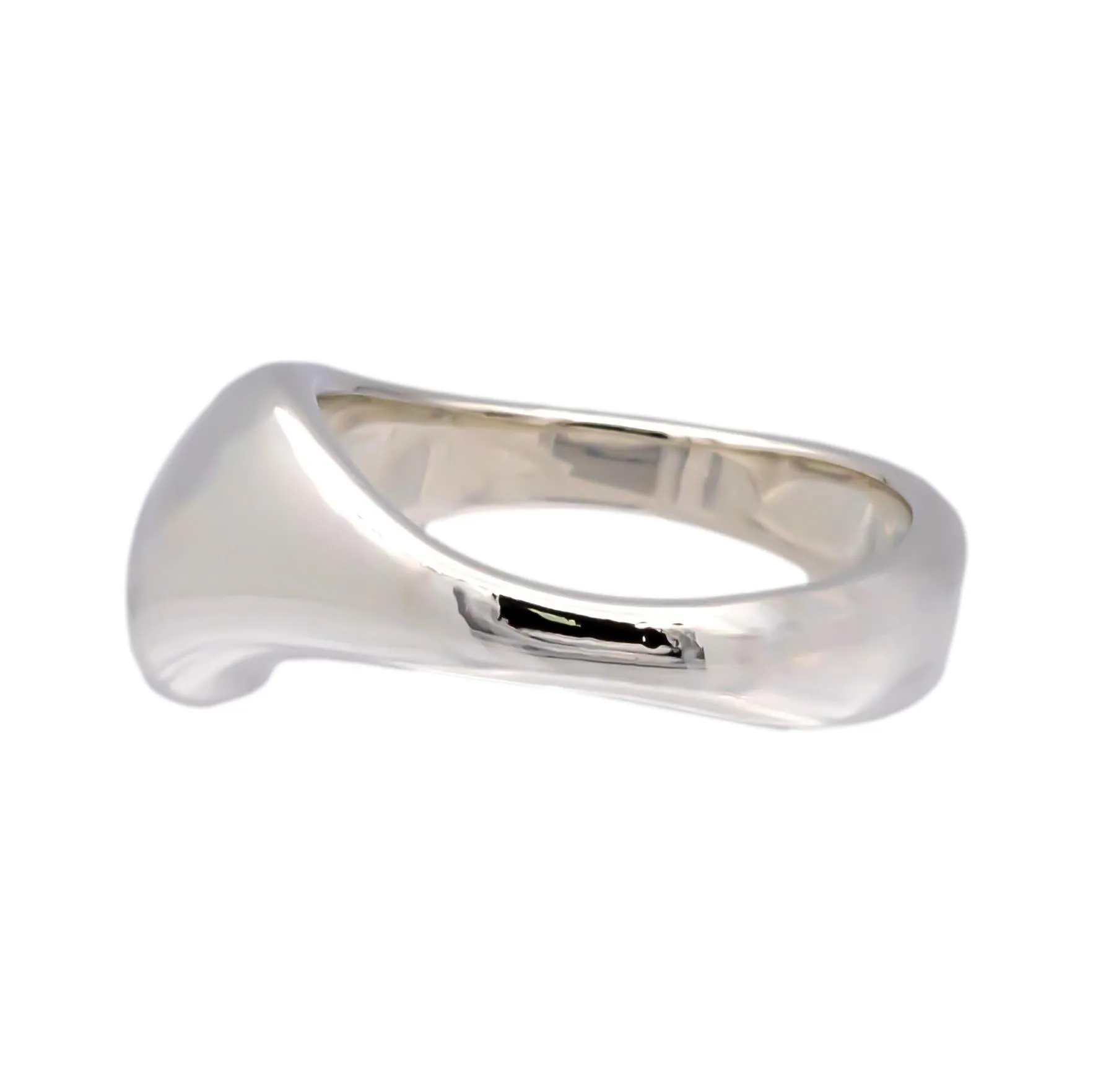Tiffany & Co. Elsa Peretti Sterling Silver Cat Island Ring Size 7.5